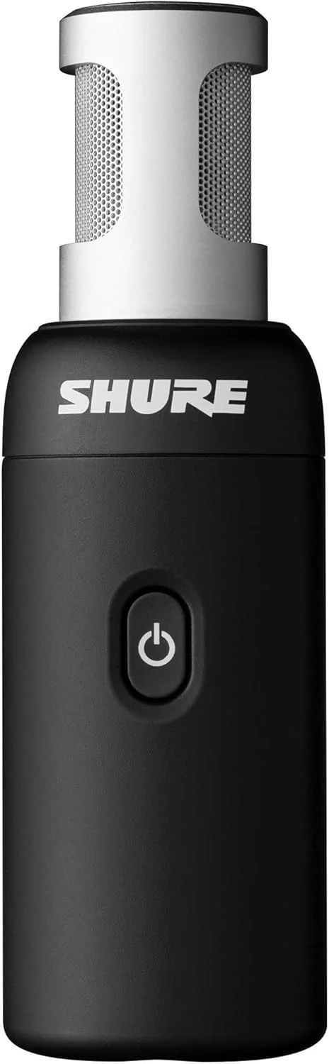 میکروفون بی سیم Shure MoveMic 88+ - ضبط کننده صدای حرفه ای برای فیلم/ضبط میدانی مصاحبه ها، میکروفون استریو 4 الگوی قطبی | سازگار با iOS/Android از طریق برنامه Motiv (MV88+W-Z7)