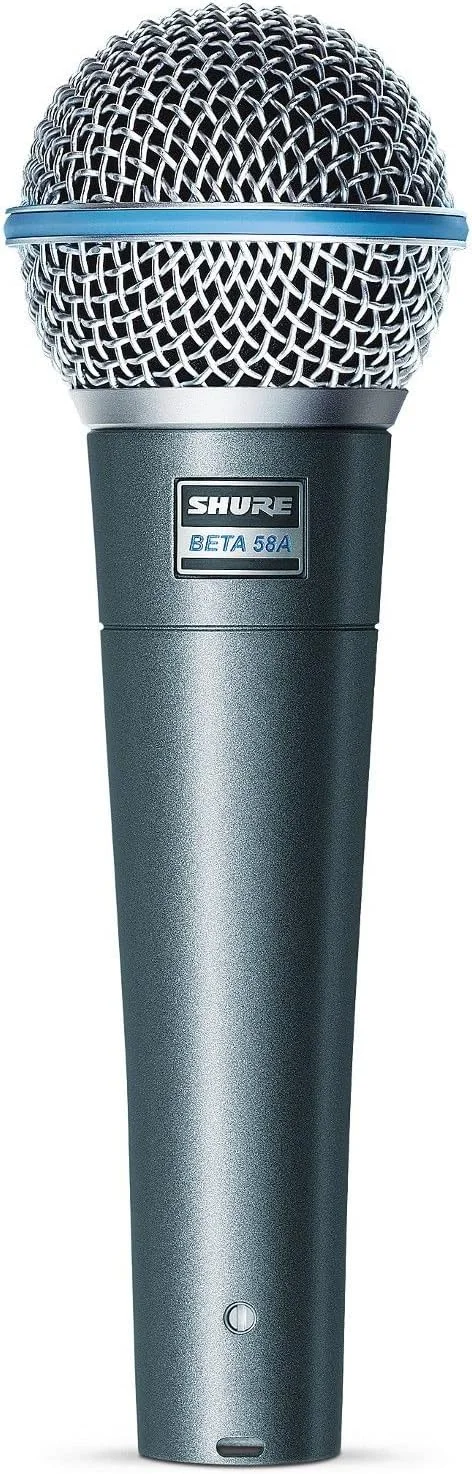 میکروفون وکال شور BETA 58A، ضبط صدای حرفه ای، توری مشبک فولادی، عالی برای آواز زنده، استریمینگ کامپیوتر، پادکست و استودیوی خانگی میکروفون وکال شور BETA 58A، ضبط صدای حرفه ای، توری مشبک فولادی، عالی برای آواز زنده، استریمینگ کامپیوتر، پادکست و استودیوی خانگی