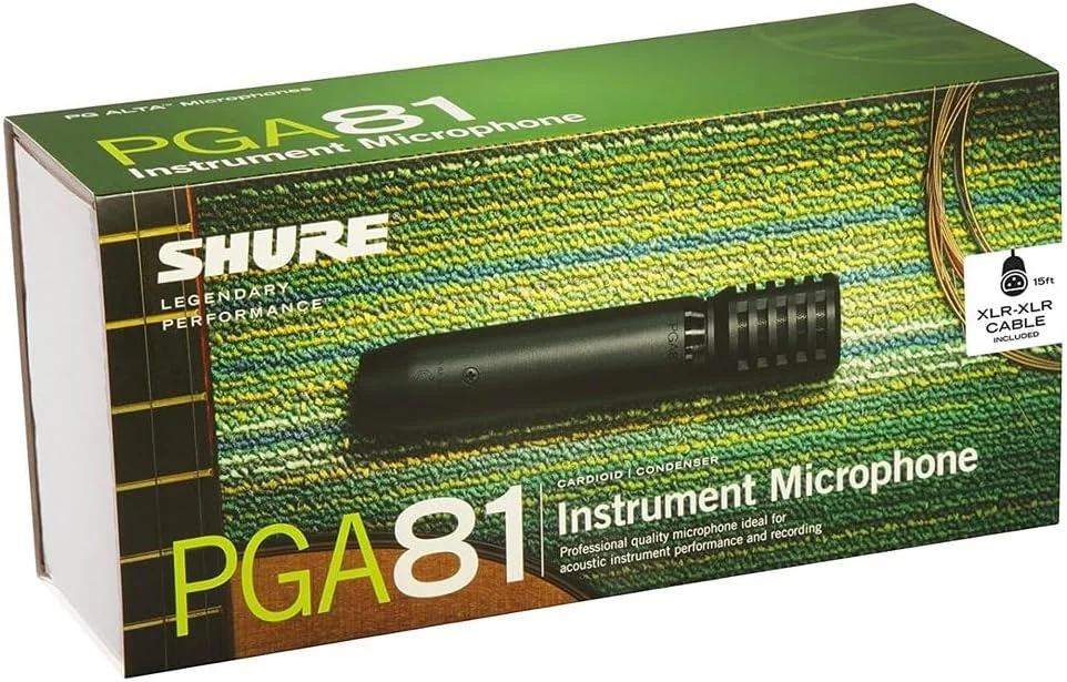 میکروفون ساز کندانسور Shure Pga81، الگوی کاردیوئید برای ضبط صدای حرفه ای، اجرای زنده و آماده استودیو، مشکی، Pga81-XLR میکروفون ساز کندانسور Shure Pga81، الگوی کاردیوئید برای ضبط صدای حرفه ای، اجرای زنده و آماده استودیو، مشکی، Pga81-XLR