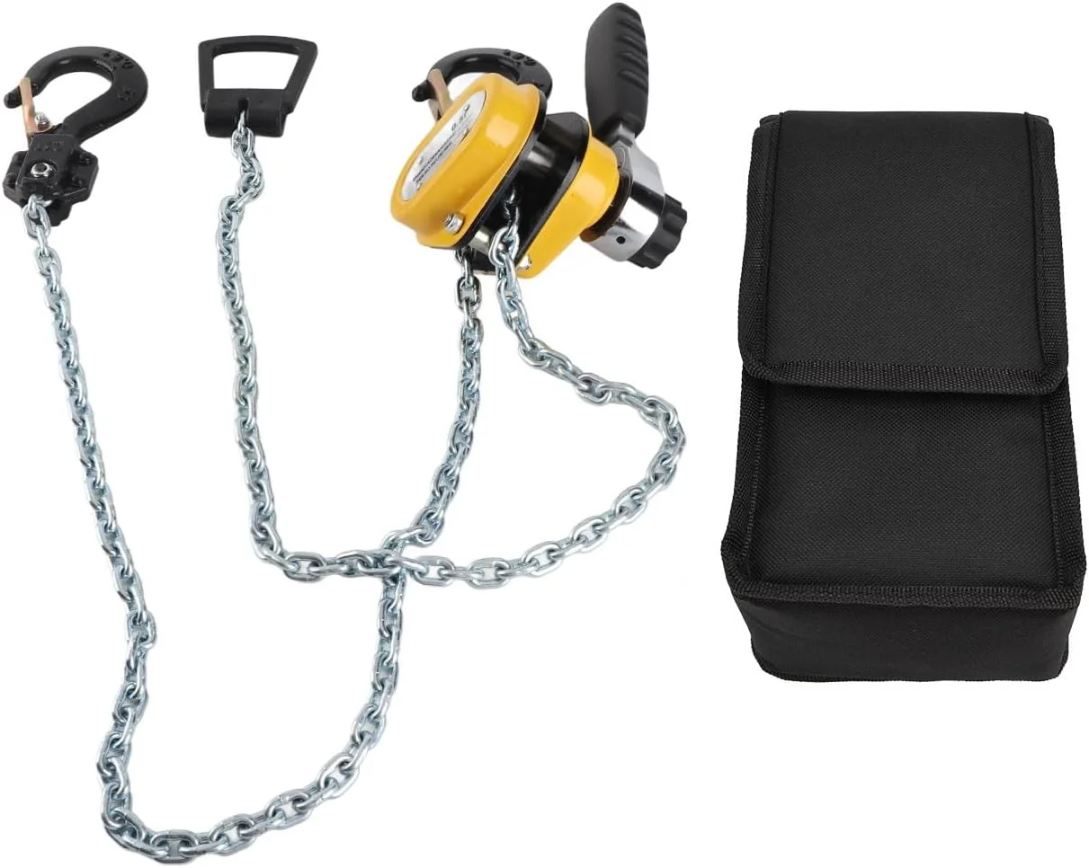 بلوک اهرمی Gearwell، قرقره بالابر، ابزار بالابر جغجغه ای، مینی بلوک زنجیری با زنجیر 1.5 متری و ظرفیت بار 500 کیلوگرم