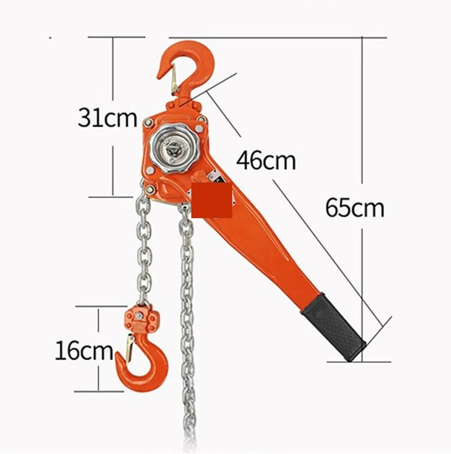 بالابر زنجیری اهرمی قدرتمند AJWYSOI، بالابر زنجیری اهرمی دستی 1.5 تنی 1.5 متری، بالابر دستی قابل حمل، قرقره کششی، نصب قلاب، ظرفیت بزرگ، ساختار محکم