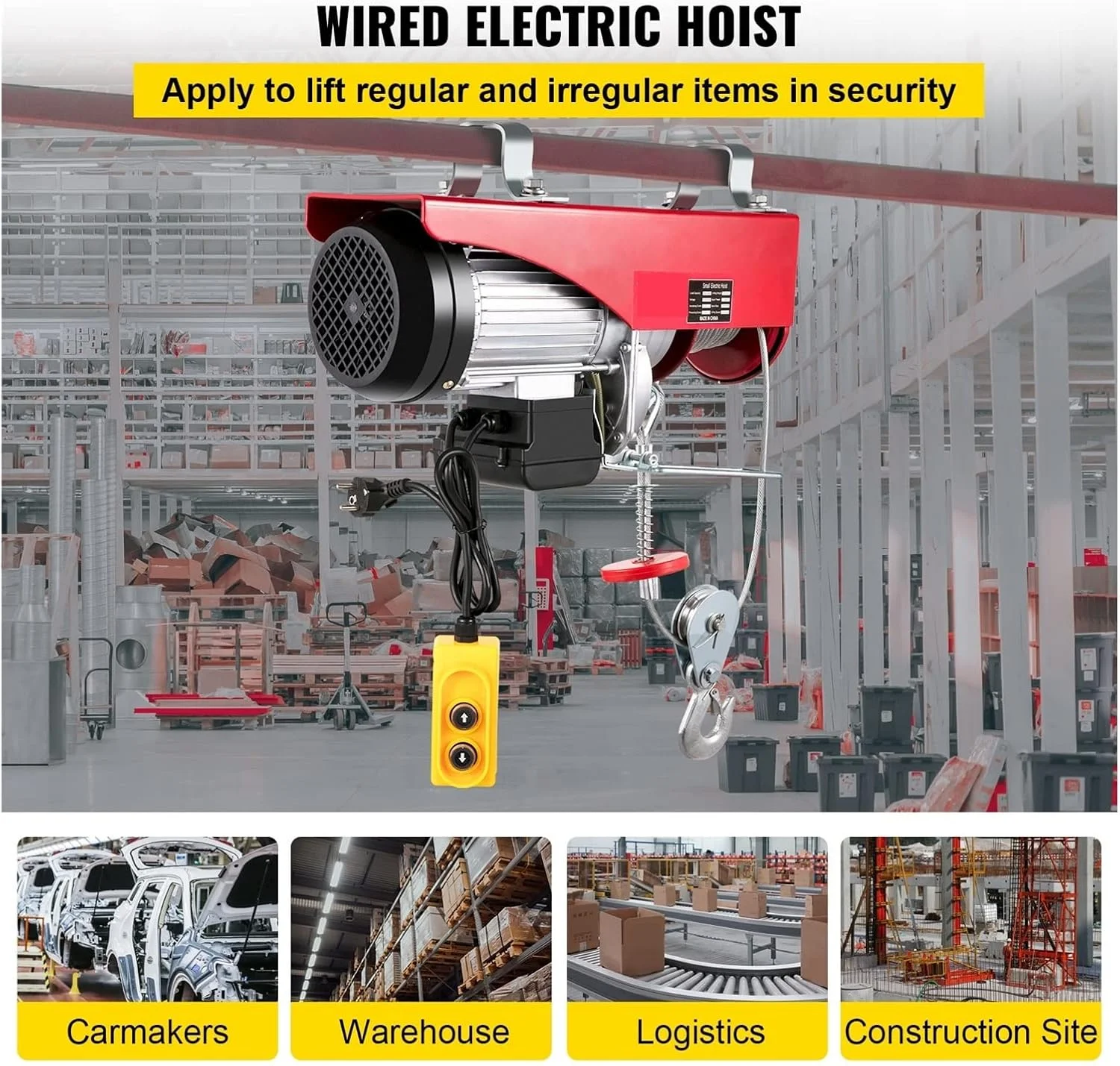 بالابر برقی 800 کیلوگرمی DSFSDG با زنجیر اهرمی و قدرت 1450 وات به همراه کنترل از راه دور برای لیفتراک، انبارها و ساختمان سازی بالابر برقی 800 کیلوگرمی DSFSDG با زنجیر اهرمی و قدرت 1450 وات به همراه کنترل از راه دور برای لیفتراک، انبارها و ساختمان سازی