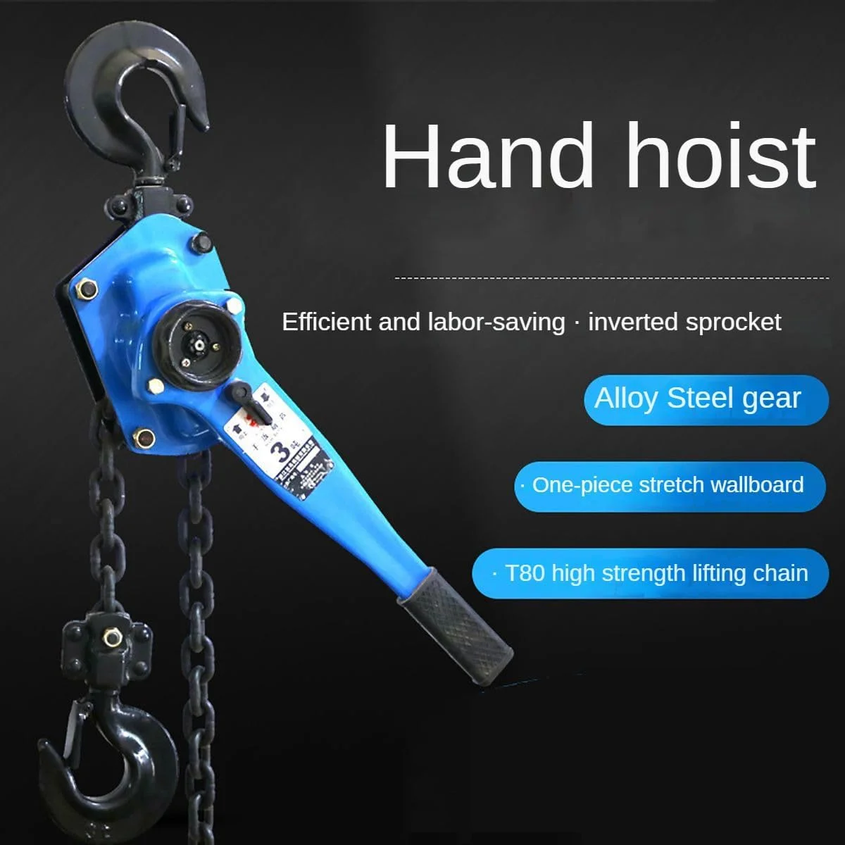 بالابر دستی زنجیری فولادی DESHVA، بالابر زنجیری 1.5 تن / 3300 پوند، صرفه جویی در تلاش، زنجیر فولادی منگنز 6 میلی متری، بالابر چند منظوره، دسته ضد لغزش، برای حمل و نقل و بلند کردن - 5 متر بالابر دستی زنجیری فولادی DESHVA، بالابر زنجیری 1.5 تن / 3300 پوند، صرفه جویی در تلاش، زنجیر فولادی منگنز 6 میلی متری، بالابر چند منظوره، دسته ضد لغزش، برای حمل و نقل و بلند کردن - 5 متر