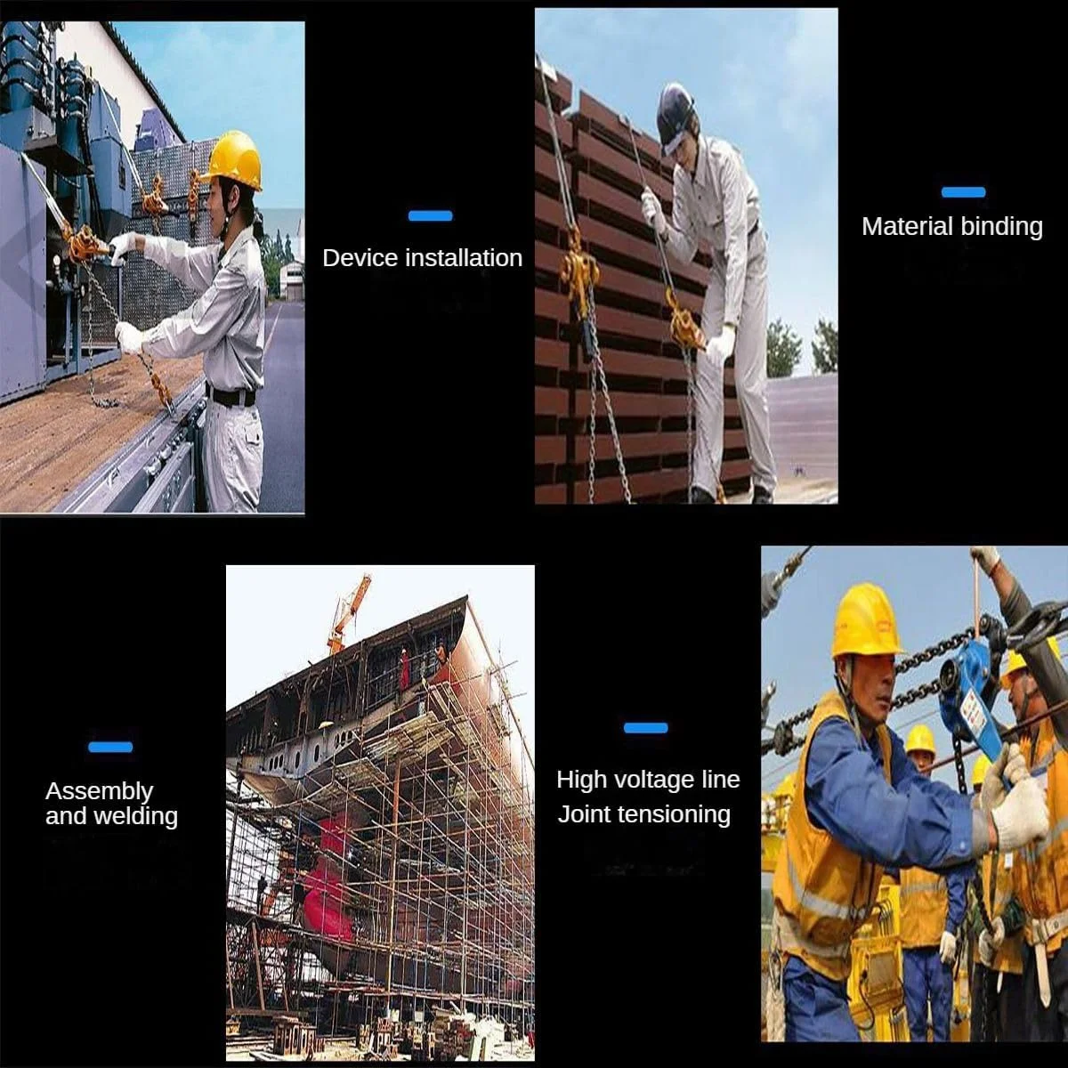 بالابر دستی زنجیری فولادی DESHVA، بالابر زنجیری 1.5 تن / 3300 پوند، صرفه جویی در تلاش، زنجیر فولادی منگنز 6 میلی متری، بالابر چند منظوره، دسته ضد لغزش، برای حمل و نقل و بلند کردن - 5 متر بالابر دستی زنجیری فولادی DESHVA، بالابر زنجیری 1.5 تن / 3300 پوند، صرفه جویی در تلاش، زنجیر فولادی منگنز 6 میلی متری، بالابر چند منظوره، دسته ضد لغزش، برای حمل و نقل و بلند کردن - 5 متر