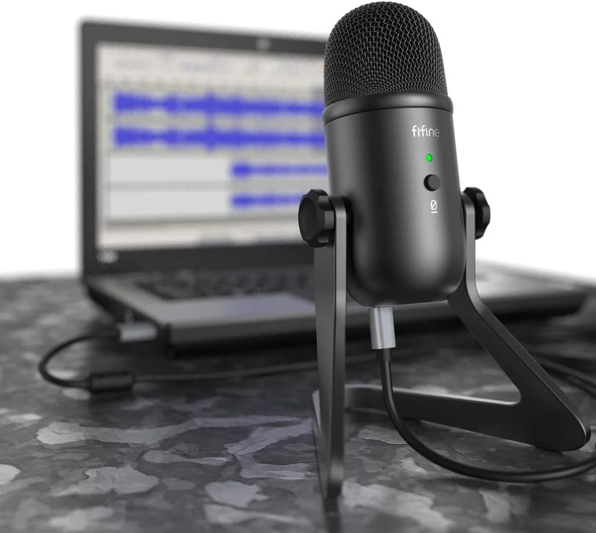میکروفون USB پادکست FIFINE برای ضبط و استریم روی کامپیوتر و مک، میکروفون گیمینگ کاندنسر برای PS4. خروجی هدفون و کنترل صدا، کنترل گین میکروفون، دکمه قطع صدا برای وکال، یوتیوب (K678) میکروفون USB پادکست FIFINE برای ضبط و استریم روی کامپیوتر و مک، میکروفون گیمینگ کاندنسر برای PS4. خروجی هدفون و کنترل صدا، کنترل گین میکروفون، دکمه قطع صدا برای وکال، یوتیوب (K678)