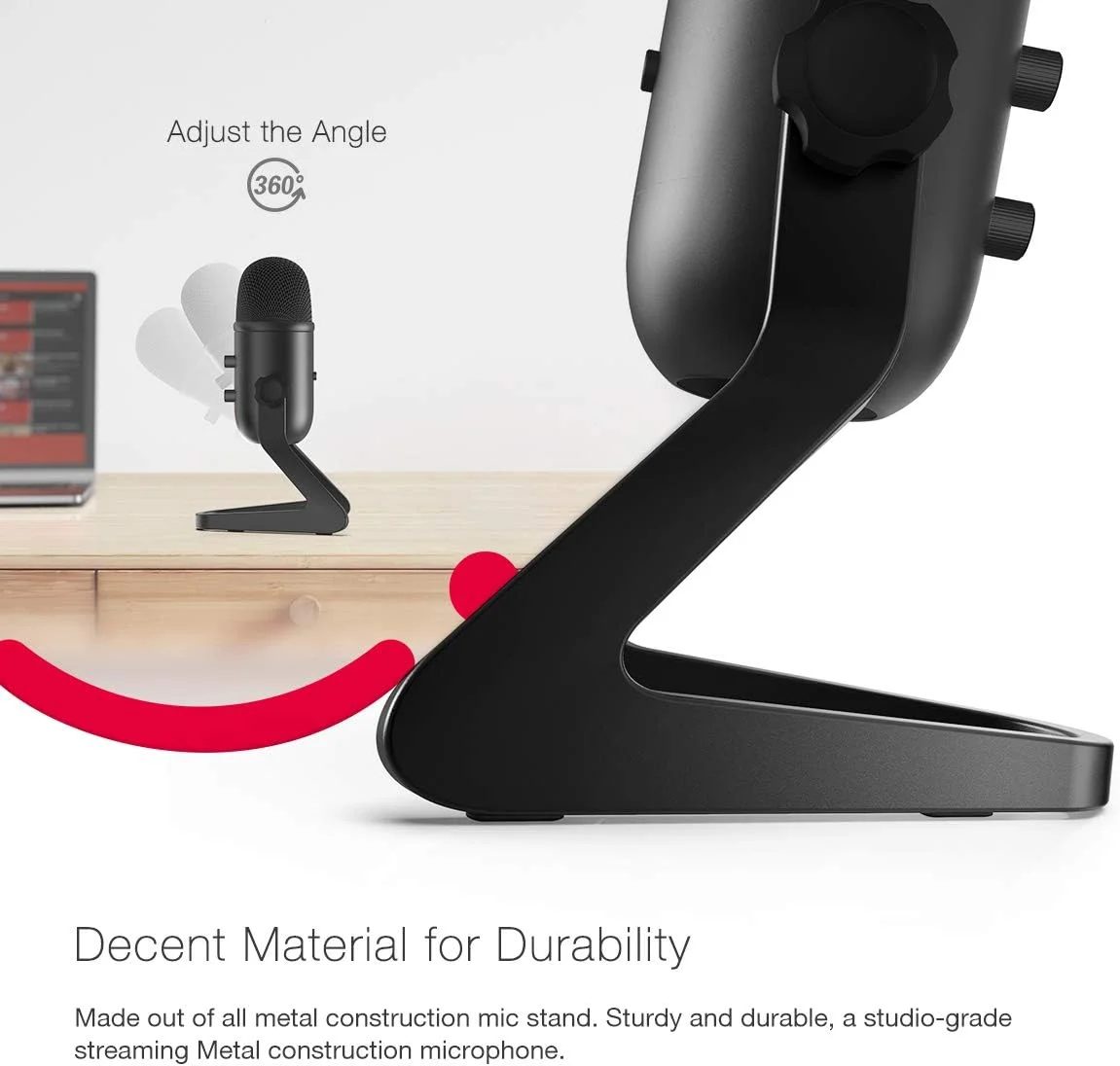 میکروفون USB پادکست FIFINE برای ضبط و استریم روی کامپیوتر و مک، میکروفون گیمینگ کاندنسر برای PS4. خروجی هدفون و کنترل صدا، کنترل گین میکروفون، دکمه قطع صدا برای وکال، یوتیوب (K678) میکروفون USB پادکست FIFINE برای ضبط و استریم روی کامپیوتر و مک، میکروفون گیمینگ کاندنسر برای PS4. خروجی هدفون و کنترل صدا، کنترل گین میکروفون، دکمه قطع صدا برای وکال، یوتیوب (K678)