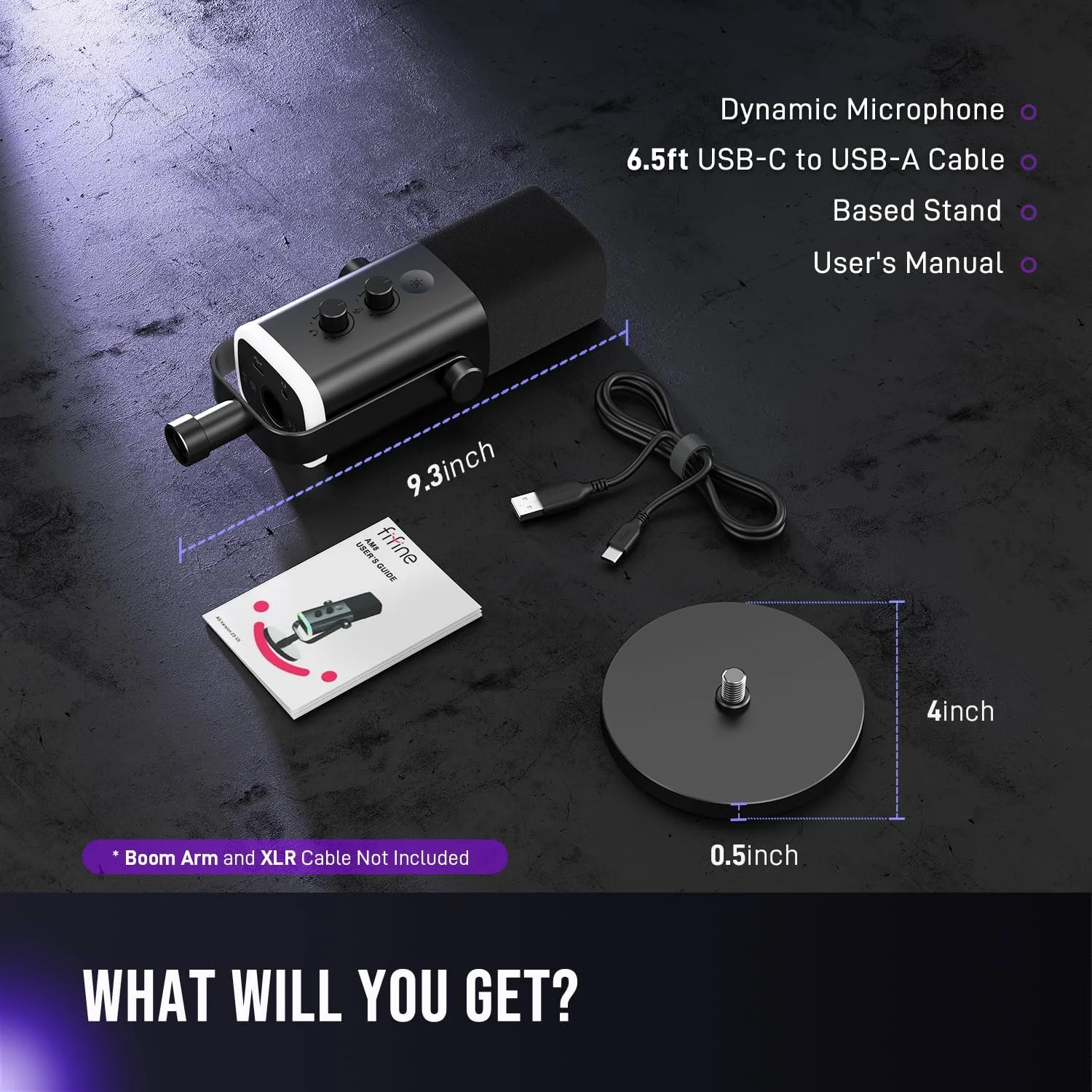 میکروفون داینامیک XLR/USB FIFINE برای ضبط پادکست، میکروفون استریمینگ گیمینگ کامپیوتر PC با نور RGB، دکمه قطع صدا، جک هدفون، پایه رومیزی، میکروفون وکال برای آواز خواندن در یوتیوب - AmpliGame AM8 میکروفون داینامیک XLR/USB FIFINE برای ضبط پادکست، میکروفون استریمینگ گیمینگ کامپیوتر PC با نور RGB، دکمه قطع صدا، جک هدفون، پایه رومیزی، میکروفون وکال برای آواز خواندن در یوتیوب - AmpliGame AM8