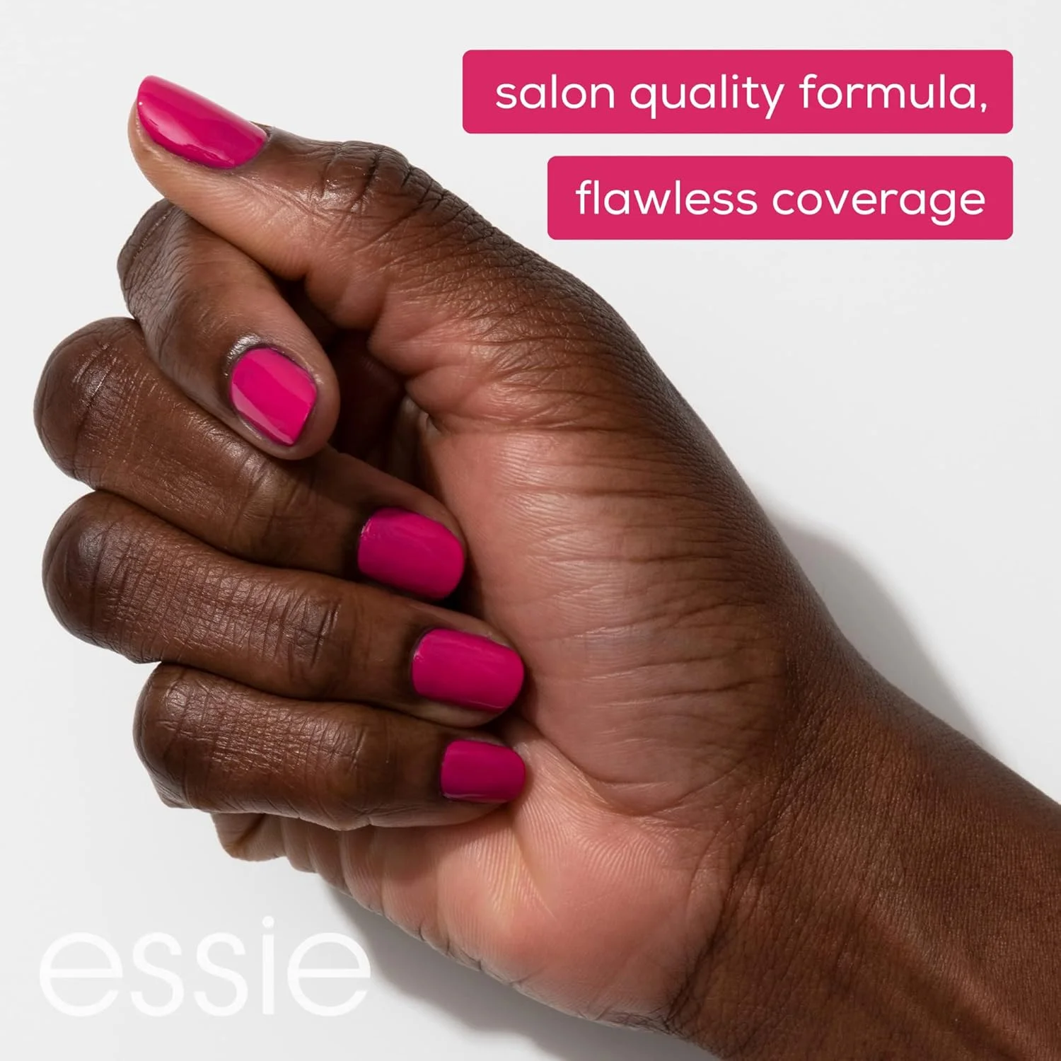 لاک ناخن Essie، کیفیت سالن، وگان 8-free، رنگ Mademoiselle، 13.5 میلی لیتر (بسته بندی ممکن است متفاوت باشد) صورتی ملایم