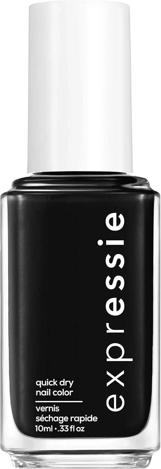 لاک ناخن خشک‌شونده سریع Essie expressie، رنگ Now Or Never، مشکی، 10 میلی‌لیتر