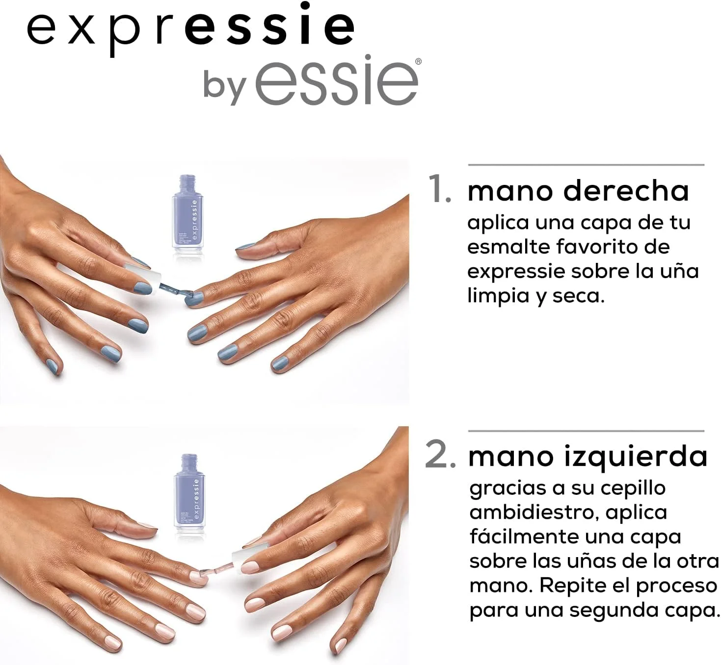 لاک ناخن خشک‌شونده سریع Essie expressie، رنگ Now Or Never، مشکی، 10 میلی‌لیتر