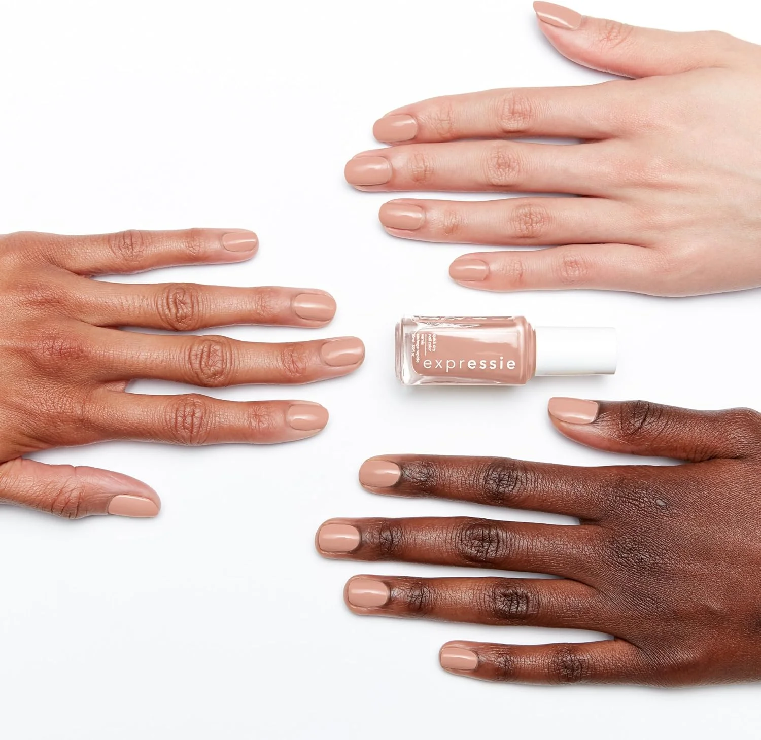 لاک ناخن سریع خشک شونده Essie expressie، وگان، بدون 8 ماده مضر، بژ روشن، Buns Up، 9.8 میلی لیتر