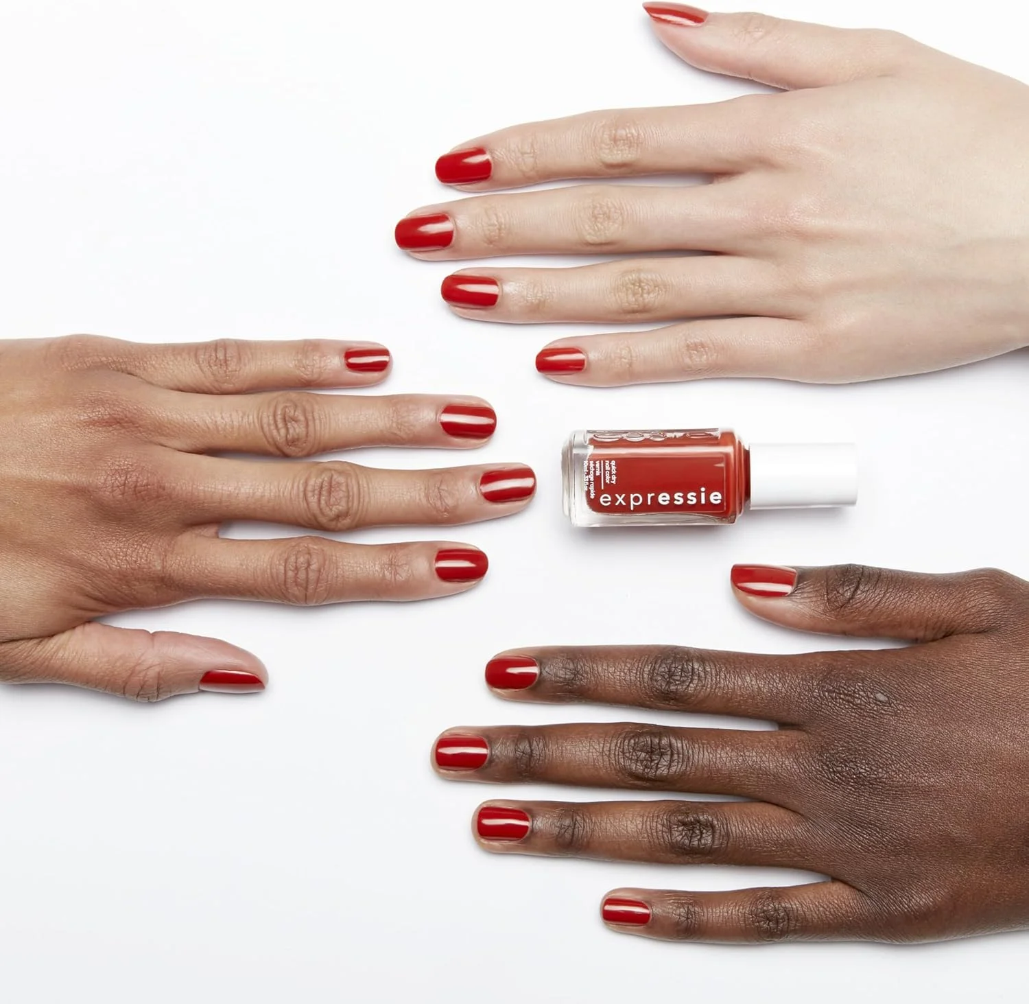 لاک ناخن سریع خشک Essie expressie، وگان 8-Free، قرمز روشن، Bold And Be Bold، 9.8 میلی لیتر