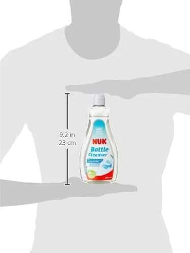 مایع پاک کننده شیشه شیر کودک نوک | 500 میلی لیتر | ایده آل برای تمیز کردن شیشه شیر، سرشیشه و لوازم جانبی | بدون عطر | PH خنثی | بطری 100% بازیافتی (بسته بندی ممکن است متفاوت باشد)