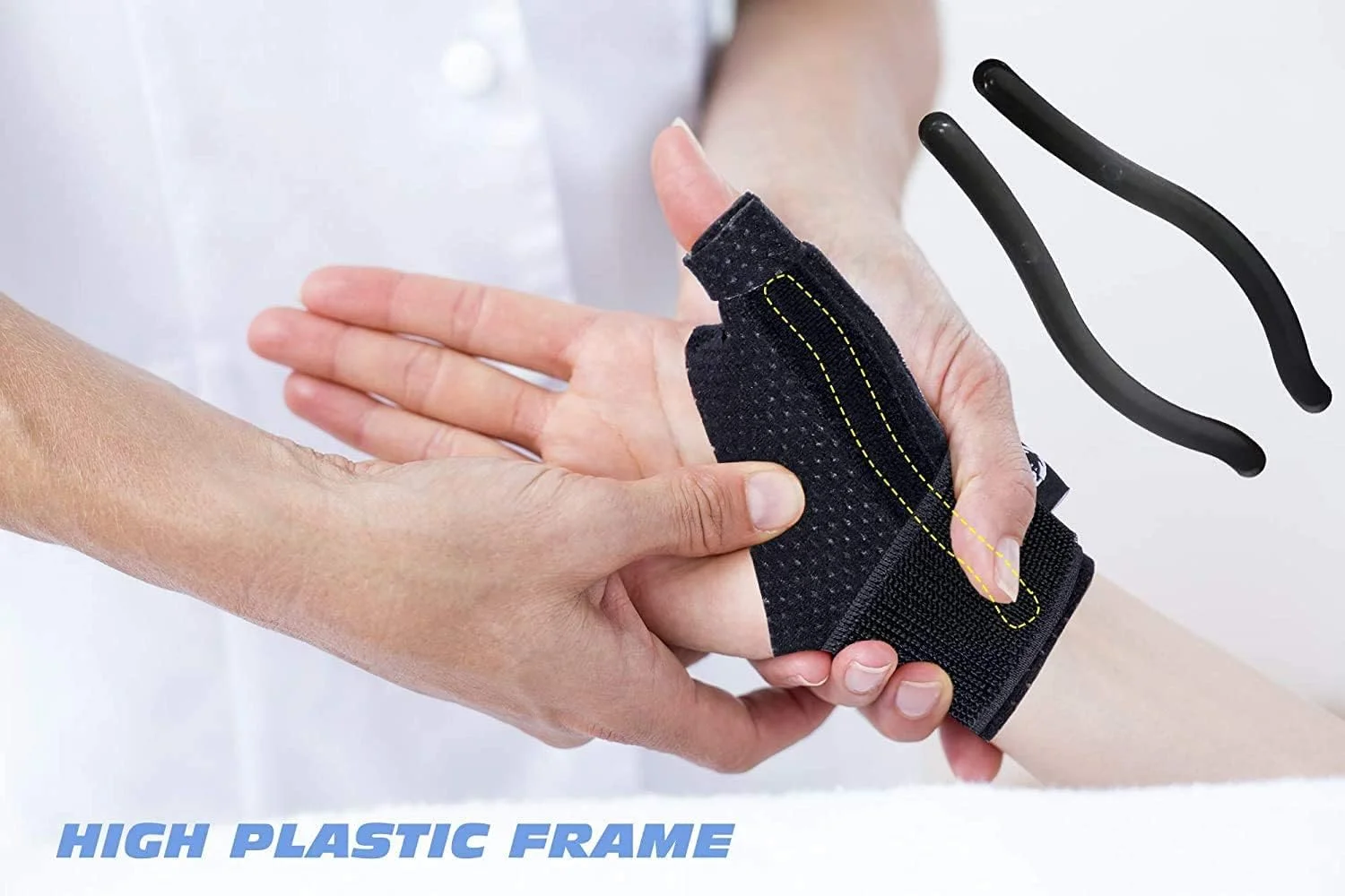 مچ بند و تثبیت کننده انگشت شست برگشت پذیر KASTWAVE برای انگشت بلک بری، انگشت ماشه ای، تسکین درد، آرتروز، تاندونیت، رگ به رگ شدن، تونل کارپال، پایدار، سبک وزن، تنفس پذیر