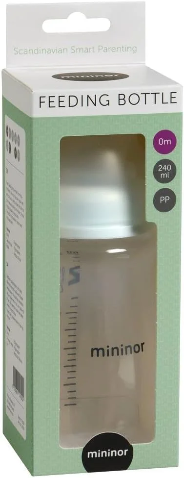 شیشه شیر ضد نفخ کودک مینینور - 240 میلی لیتر