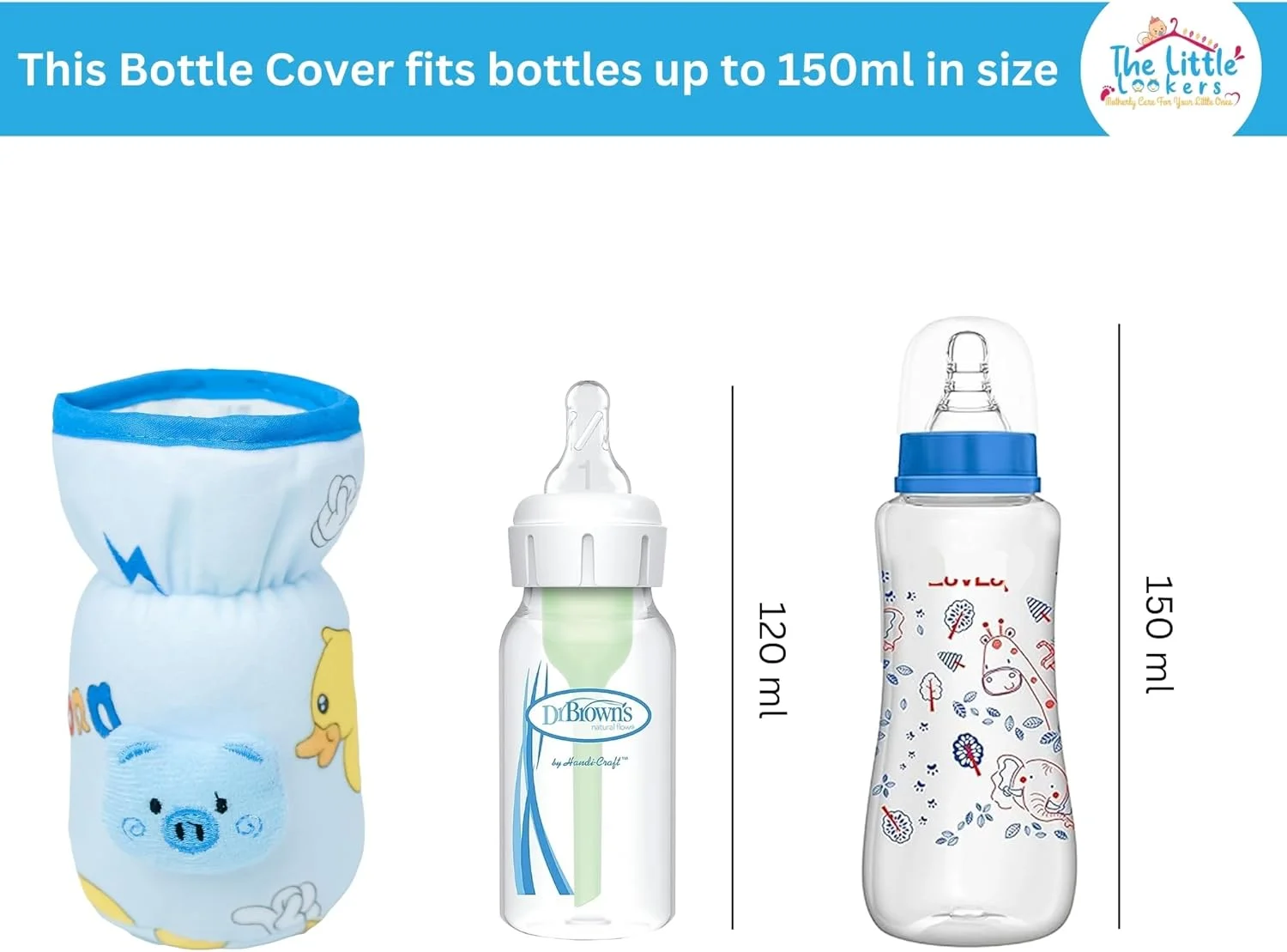 روکش بطری شیر نرم و مخملی کشسان کودک THE LITTLE LOOKERS با بند نگهدارنده آسان | طرح چاپی کلی متحرک زیبا، بسته 3 عددی (صورتی، زرد و آبی، گردن باریک 120 میلی لیتر/4 اونس) روکش بطری شیر نرم و مخملی کشسان کودک THE LITTLE LOOKERS با بند نگهدارنده آسان | طرح چاپی کلی متحرک زیبا، بسته 3 عددی (صورتی، زرد و آبی، گردن باریک 120 میلی لیتر/4 اونس)