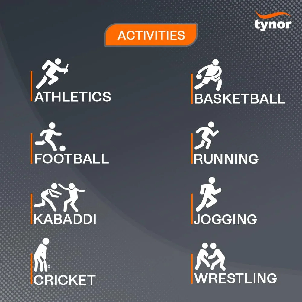 زانوبند حرفه ای TYNOR (Neo)، مشکی، سایز XL، یک عدد