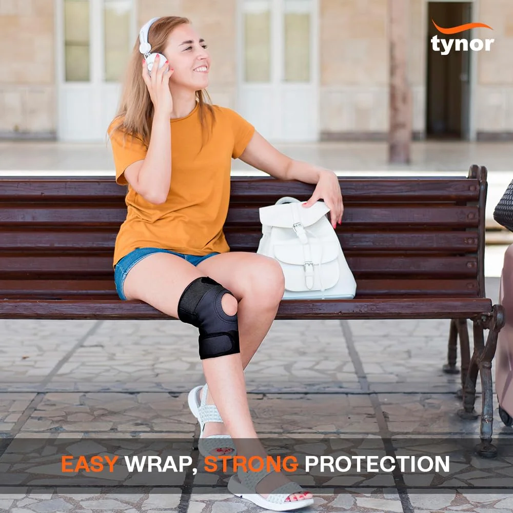 زانوبند حرفه ای TYNOR (Neo)، مشکی، سایز XL، یک عدد