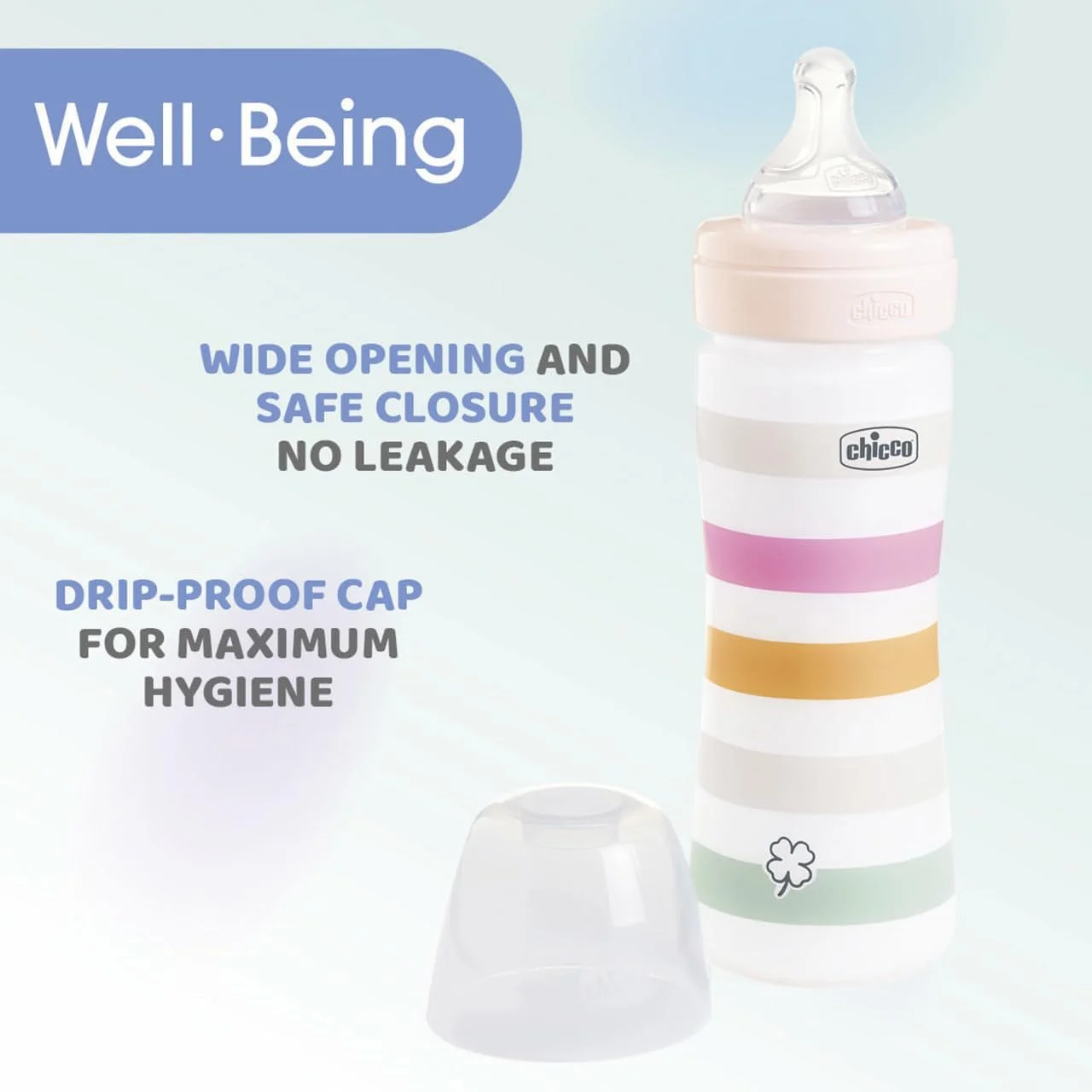 شیشه شیر کودک چیکو مدل Well-Being حجم 250 میلی لیتر جریان متوسط 2+ ماه سیلیکونی نارنجی شیشه شیر کودک چیکو مدل Well-Being حجم 250 میلی لیتر جریان متوسط 2+ ماه سیلیکونی نارنجی