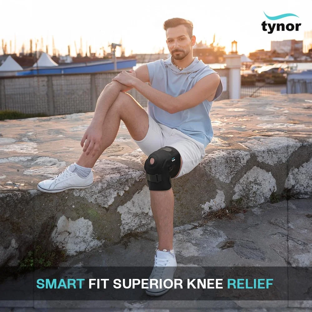 زانوبند لولایی نئوپرن طب و صنعت (Tynor)، مشکی، سایز بزرگ، 1 عدد زانوبند لولایی نئوپرن طب و صنعت (Tynor)، مشکی، سایز بزرگ، 1 عدد