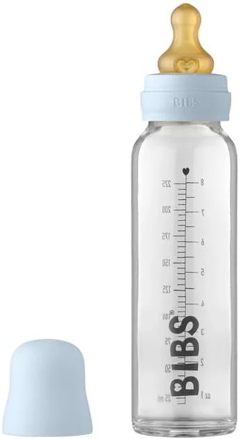 شیشه شیر کودک BIBS، 225 میلی لیتر، آبی آسمانی شیشه شیر کودک BIBS، 225 میلی لیتر، آبی آسمانی