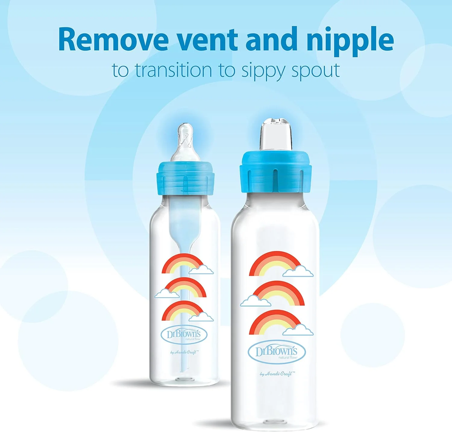 بطری شیرخوری دکتر براونز PP باریک آپشنز+ به لیوان آموزشی، یک عدد بطری شیرخوری دکتر براونز PP باریک آپشنز+ به لیوان آموزشی، یک عدد