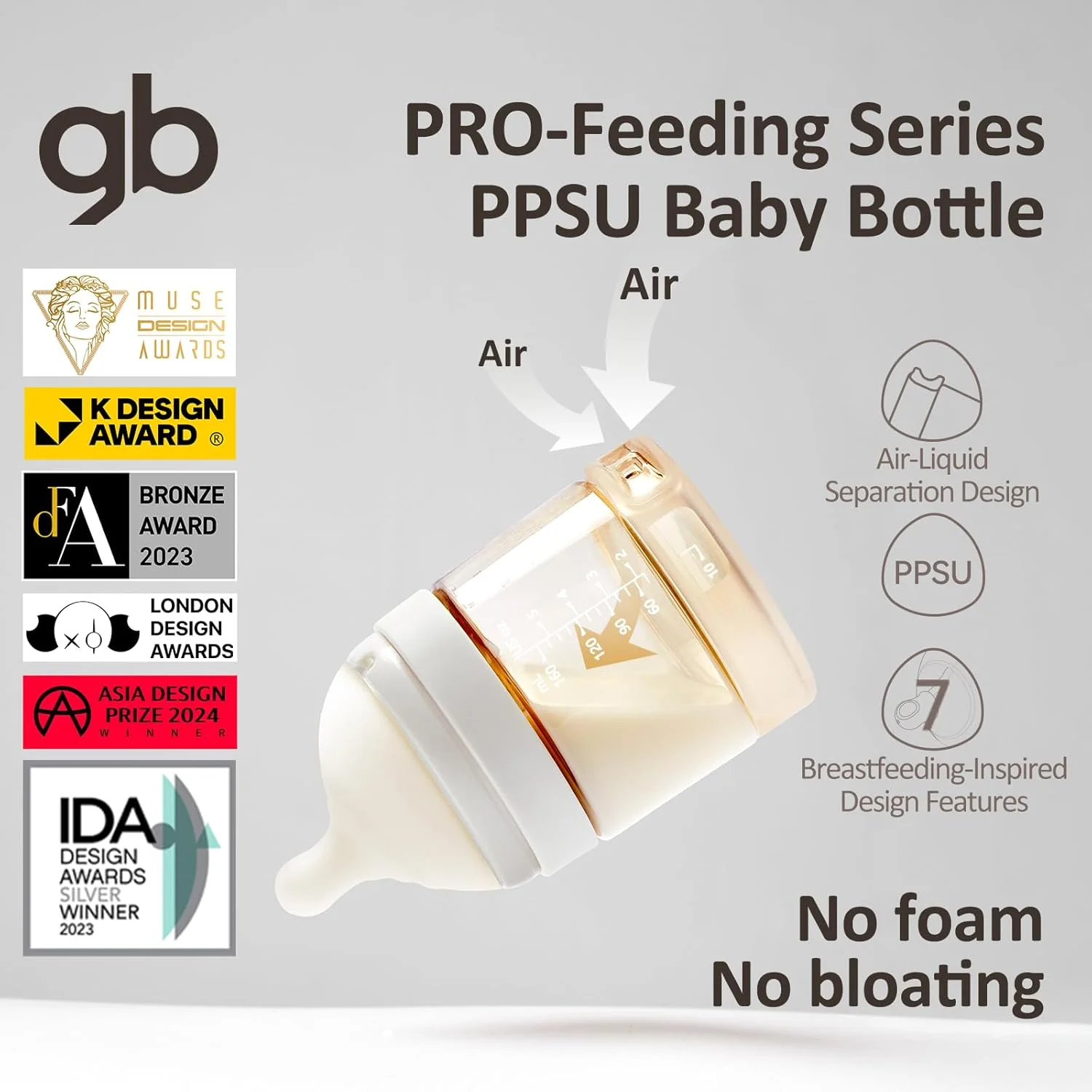 شیشه شیر کودک جی بی 240 میلی لیتر سری تغذیه مرحله دوم - PPSU بدون BPA، ضد نفخ، سیلیکون نرم، دسته ارگونومیک، تمیز کردن آسان، ایده آل برای لوازم ضروری نوزاد و شیردهی، 3-6 ماه