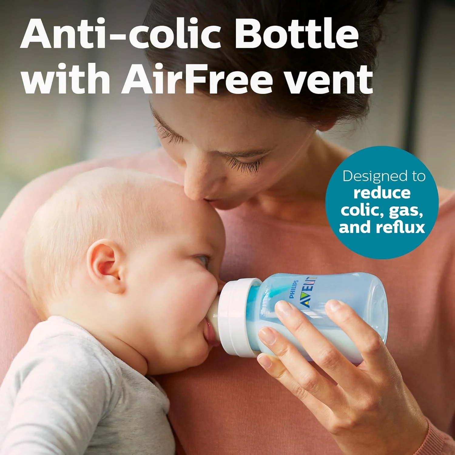 ست هدیه نوزادی ضد کولیک اونت فیلیپس با دریچه AirFree و عروسک، آبی، SCD307/03 ست هدیه نوزادی ضد کولیک اونت فیلیپس با دریچه AirFree و عروسک، آبی، SCD307/03