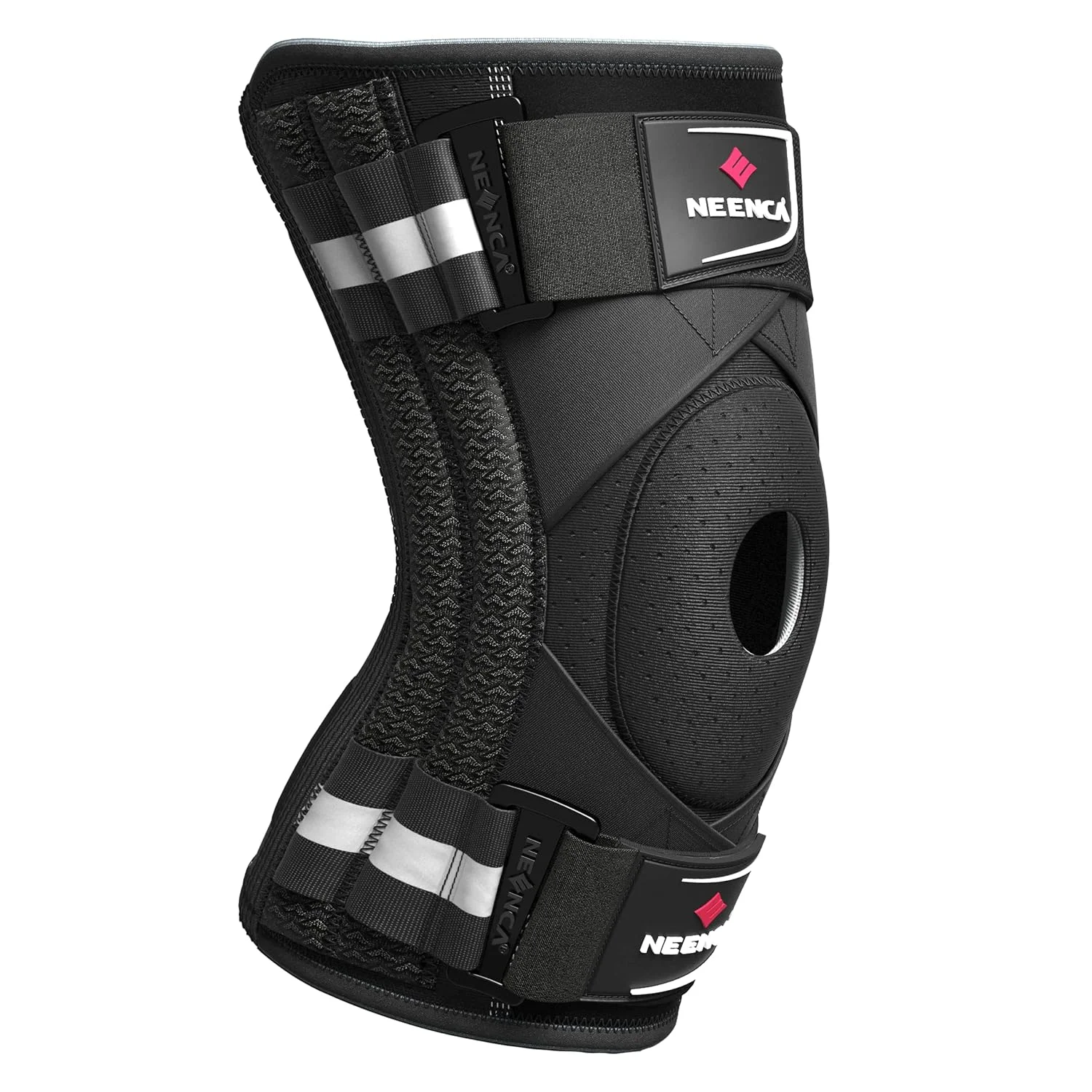 زانوبند حرفه ای NEENCA برای درد زانو، زانوبند طبی با سیستم تثبیت کننده X-Strap ثبت شده. بهترین انتخاب برای آرتروز، پارگی مینیسک، بهبودی آسیب، تسکین درد زانو، ACL، ورزش. ACE-044-XL