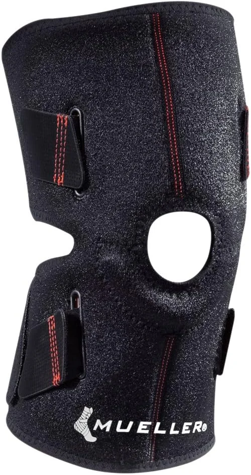 زانوبند قابل تنظیم 4 طرفه Mueller Sports Medicine، سایز بزرگ/خیلی بزرگ، 0.22 کیلوگرم