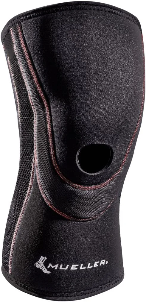 زانوبند کشی منفذدار زانو باز Mueller Sports Medicine، سایز XX-Large، مشکی، 8.48 اونس