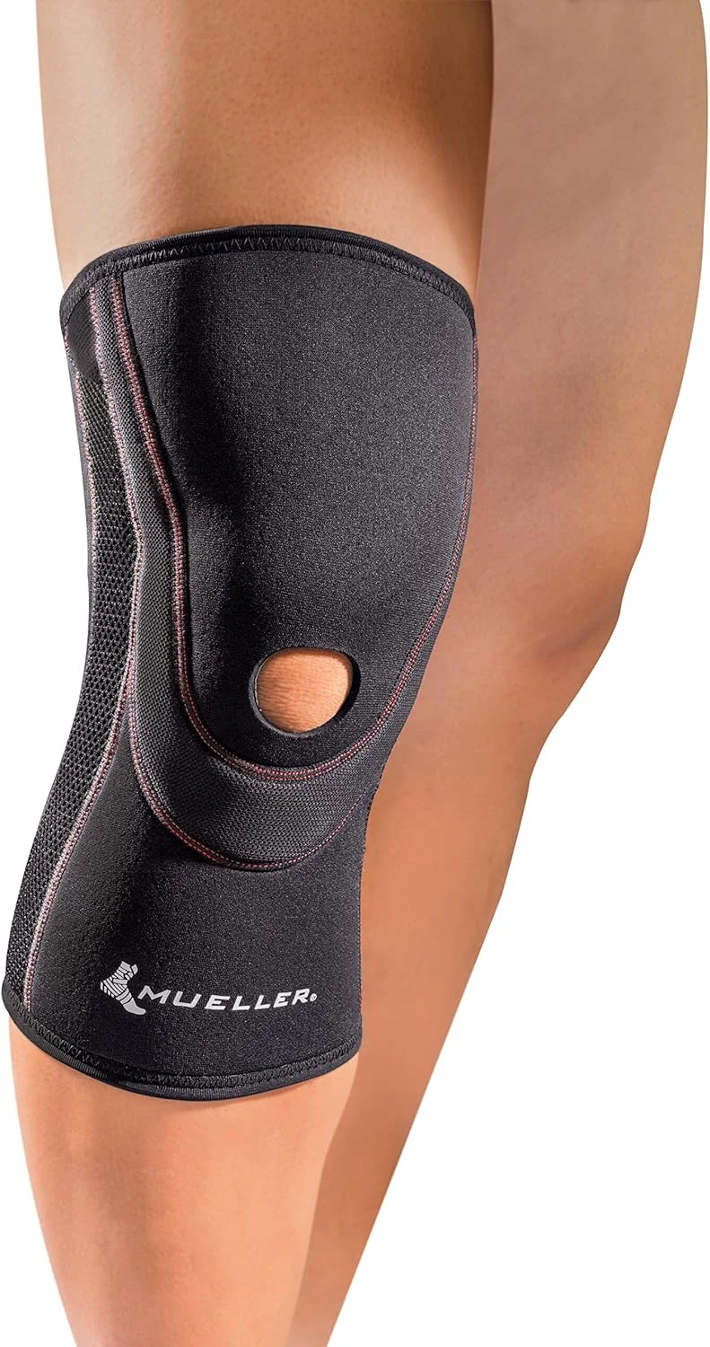 زانوبند کشی منفذدار زانو باز Mueller Sports Medicine، سایز XX-Large، مشکی، 8.48 اونس