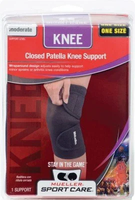 زانوبند نئوپرن Mueller با حفره کشکک باز، سایز آزاد (مشکی) زانوبند نئوپرن Mueller با حفره کشکک باز، سایز آزاد (مشکی)