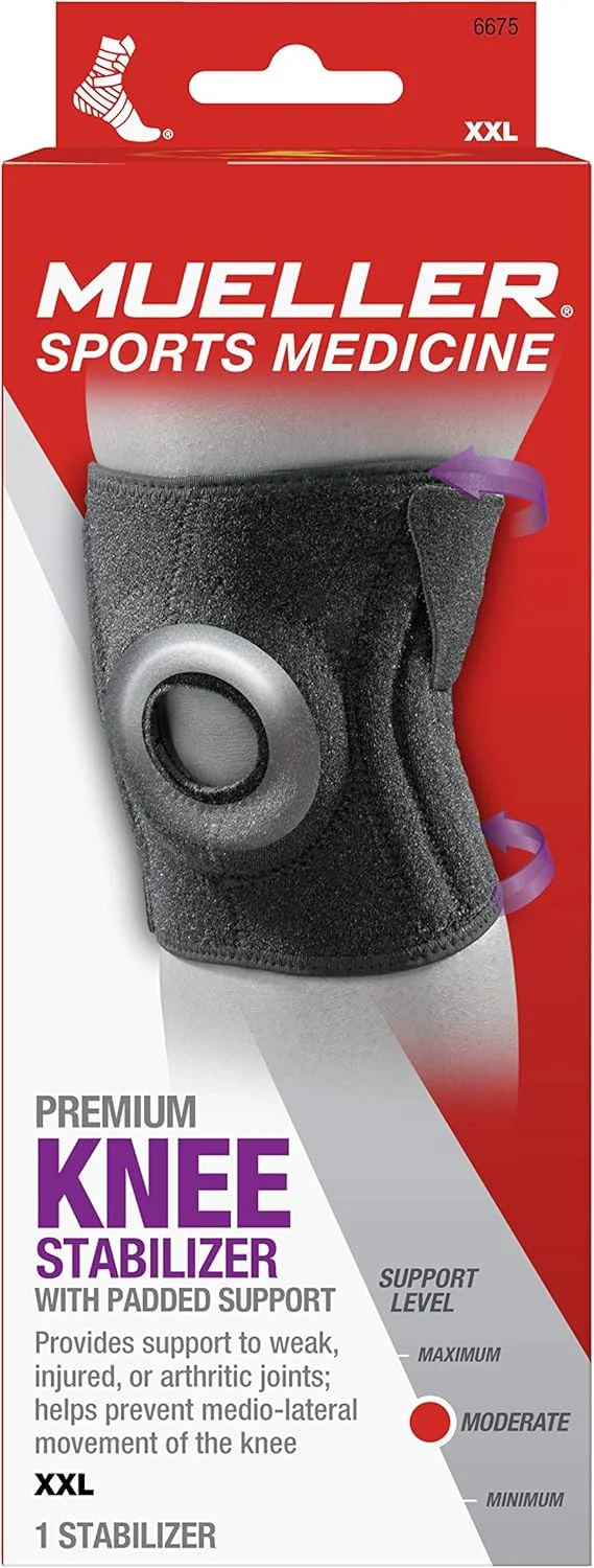 زانوبند طبی قابل تنظیم پریمیوم Mueller Sports Medicine با پشتیبانی پددار، تسکین درد زانو برای مردان و زنان، ایده آل برای آرتروز، رگ به رگ شدن، مشکی زانوبند طبی قابل تنظیم پریمیوم Mueller Sports Medicine با پشتیبانی پددار، تسکین درد زانو برای مردان و زنان، ایده آل برای آرتروز، رگ به رگ شدن، مشکی