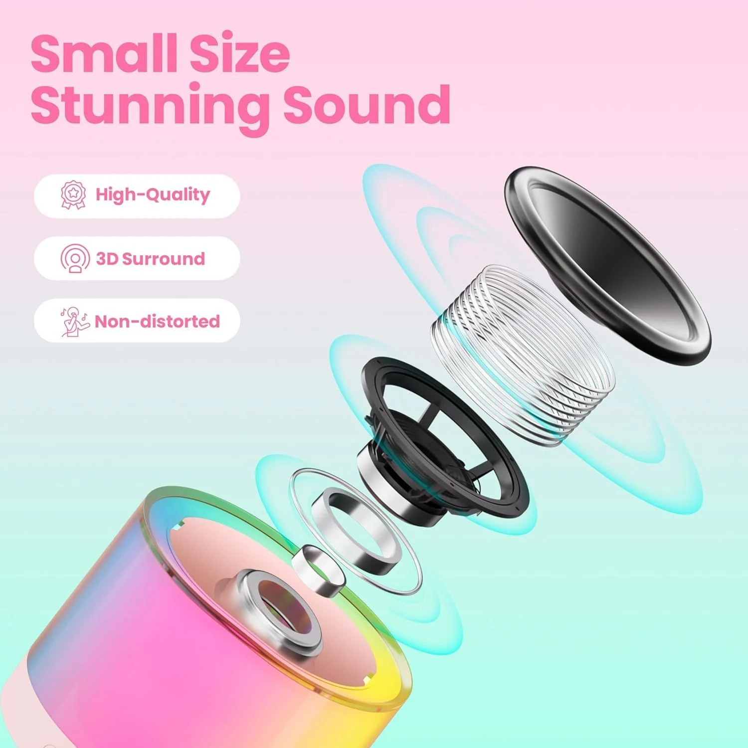 دستگاه کارائوکه کودکانه با چراغ های رنگارنگ و 2 میکروفون بی سیم - هدیه تولد عالی و سرگرمی مهمانی دستگاه کارائوکه کودکانه با چراغ های رنگارنگ و 2 میکروفون بی سیم - هدیه تولد عالی و سرگرمی مهمانی