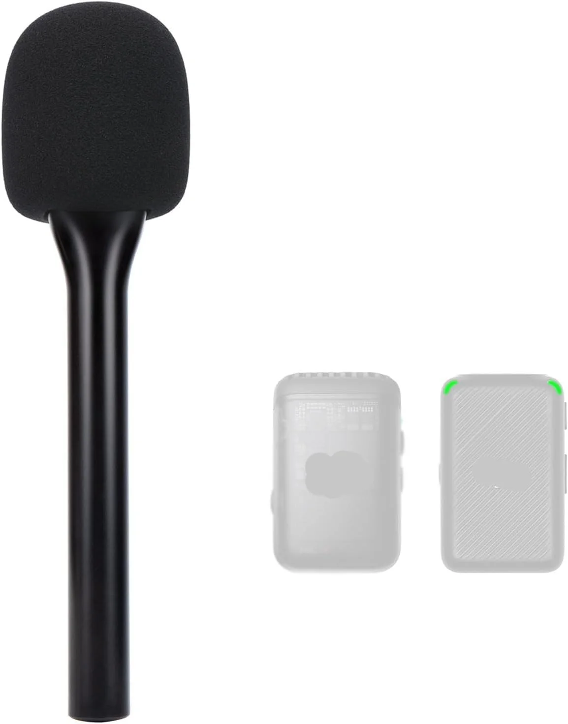 پایه میکروفون بی سیم دستی، آداپتور نصب مصاحبه، سازگار با میکروفون، مشکی