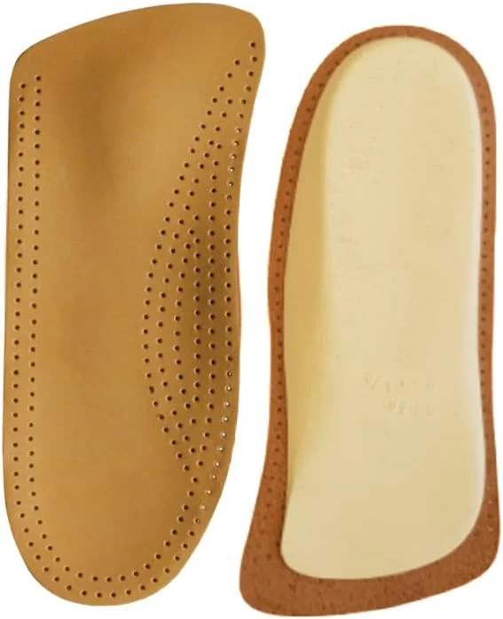 کفی طبی ارتوپدی Vaya Medical برای کف پای صاف عرضی با کفی والگوس، کفی کفش، 1 جفت چرم گوسفندی Comforto قهوه ای سایز 41