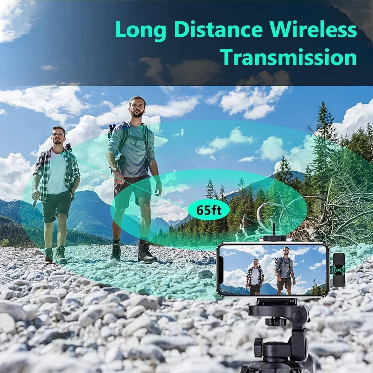 میکروفون یقه ای بی سیم حرفه ای ELTERAZONE برای کامپیوتر اندروید، میکروفون ضبط کندانسور همه جهته با رابط USB C برای مصاحبه، پادکست ویدیویی، ولاگ یوتیوب (IOS)