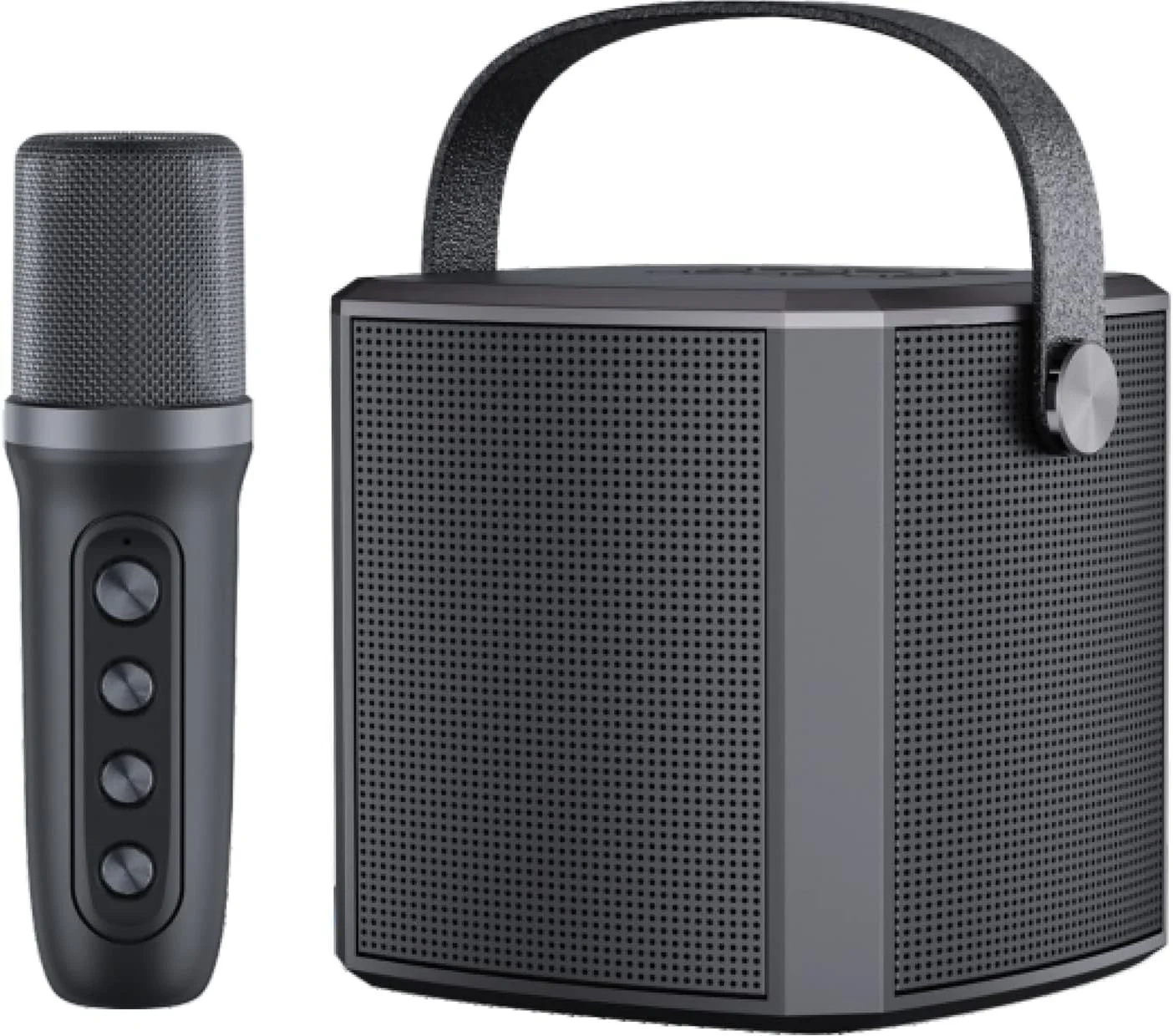 دستگاه کارائوکه با میکروفون های بی سیم UHF | سیستم بلندگوی PA بلوتوث قابل حمل، قابل شارژ و صدای بلند با قابلیت حذف صدا برای مهمانی ها، عروسی ها، جلسات و رویدادها