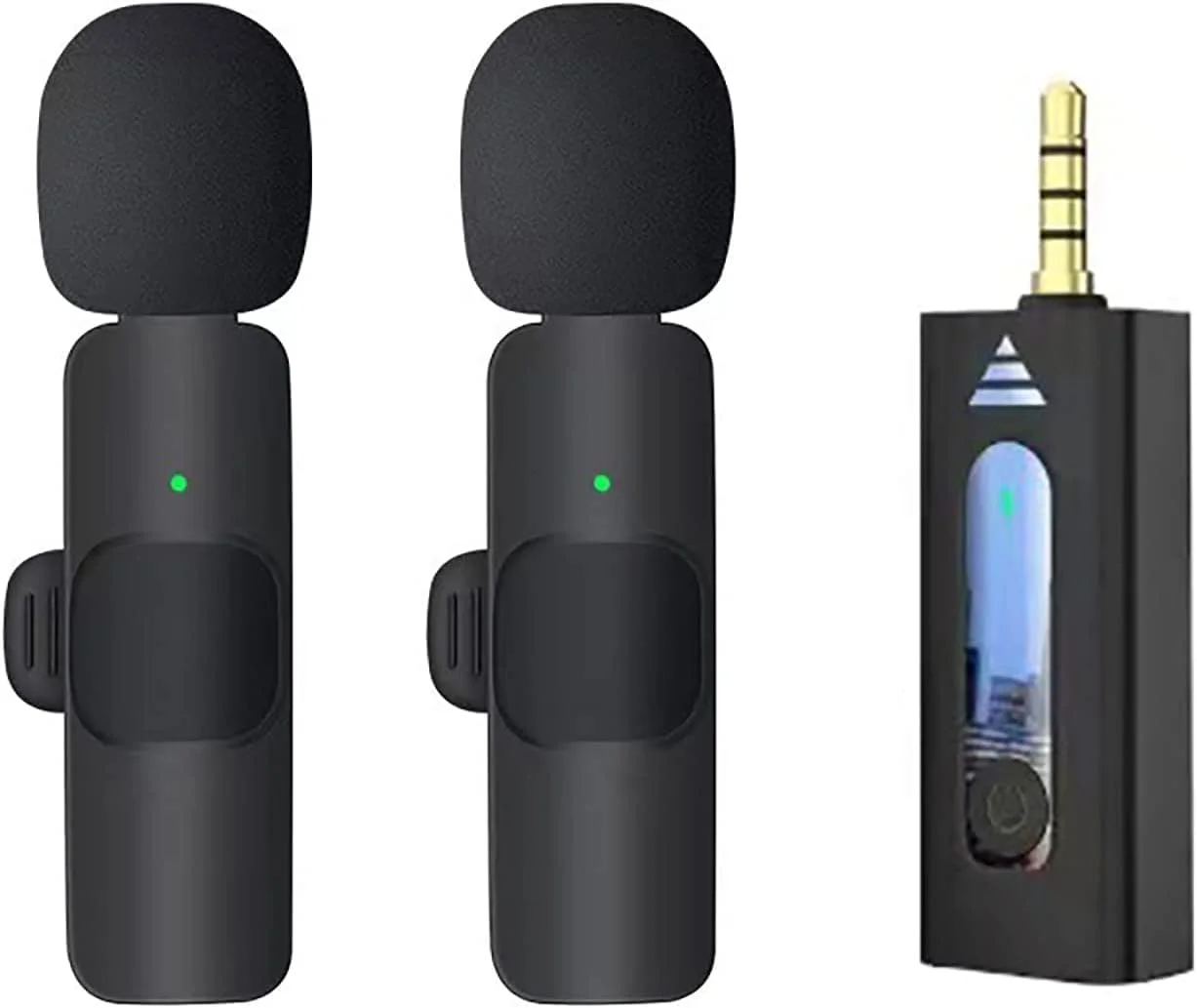 میکروفون یقه ای بی سیم ELTERAZONE برای آیفون، آیپد، گوشی هوشمند USB C، میکروفون مینی Plug and Play برای YouTube TikTok Live Streaming Gaming K Song Recording با قابلیت کاهش نویز خودکار