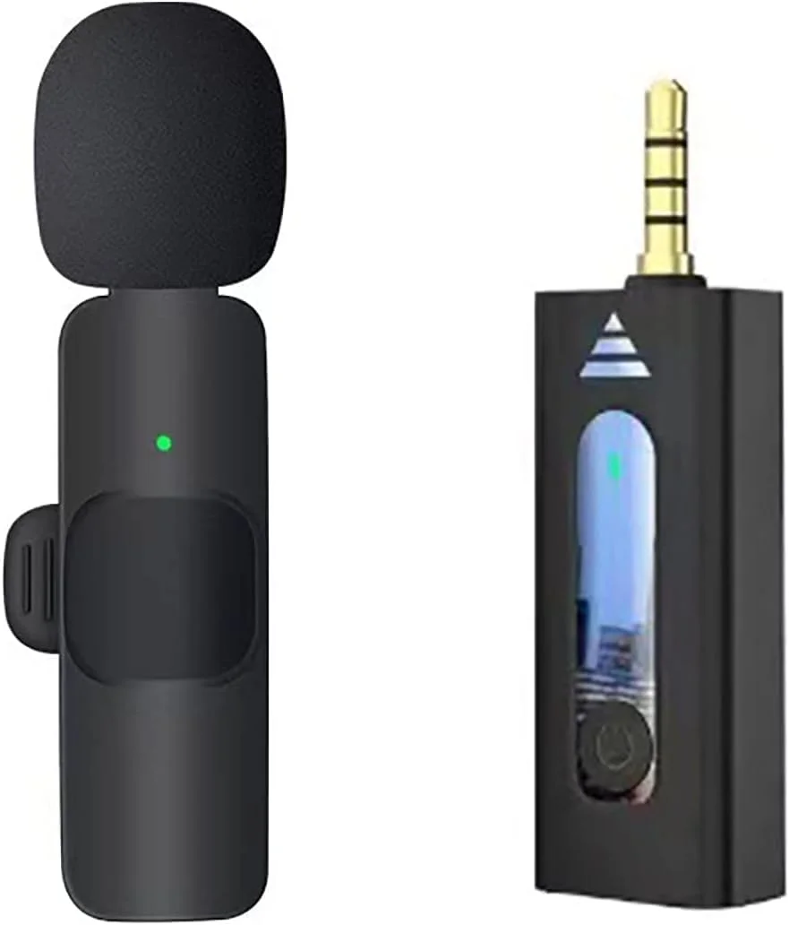 میکروفون یقه ای بی سیم ELTERAZONE برای آیفون، آیپد، گوشی های هوشمند USB C، میکروفون مینی Plug and Play برای یوتیوب، TikTok، پخش زنده، بازی، ضبط آهنگ K، کاهش نویز خودکار (3.5 میلی متر 1)