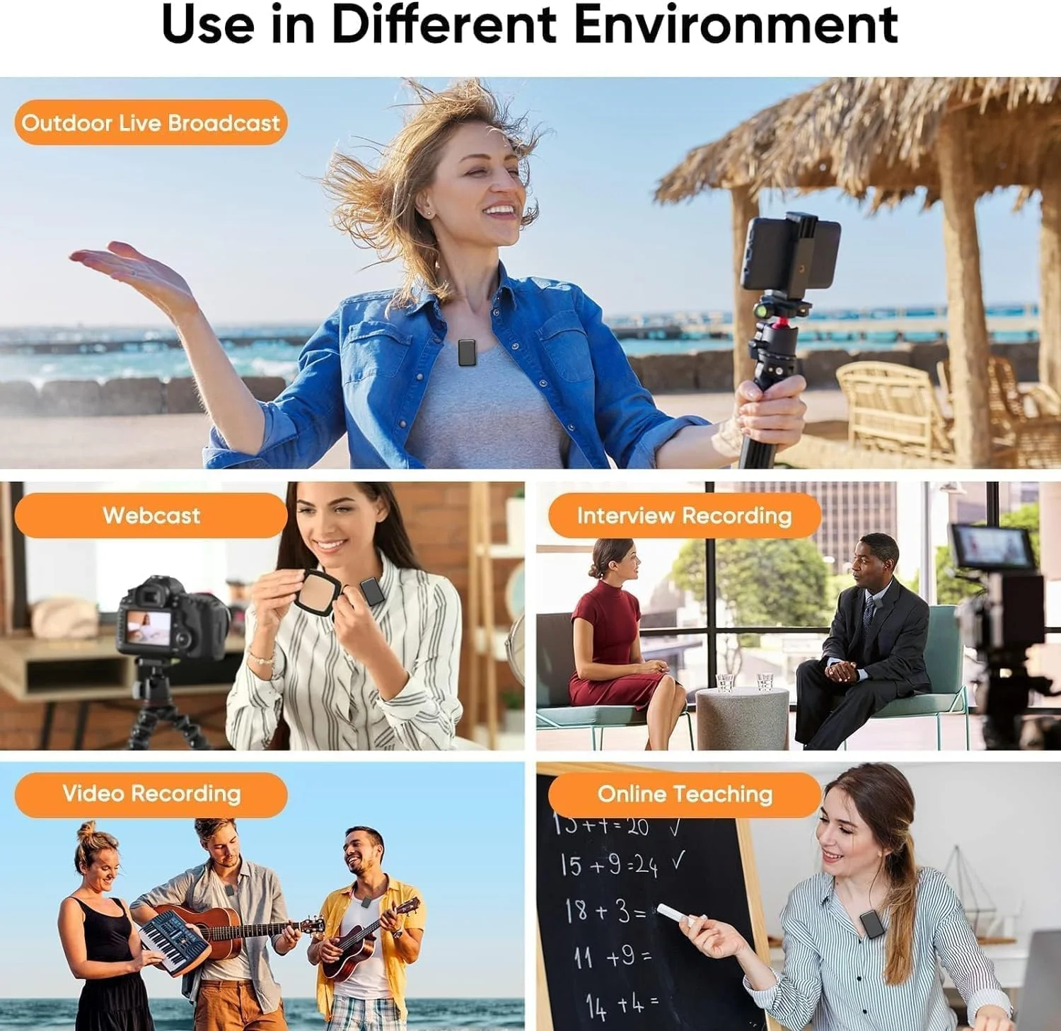 میکروفون یقه ای بی سیم ELTERAZONE برای آیفون و آیپد، 2 میکروفون یقه ای بی سیم حرفه ای با صدای واضح تر، میکروفون های بی سیم، میکروفون های کوچک (LIGHTNING 02، مشکی) میکروفون یقه ای بی سیم ELTERAZONE برای آیفون و آیپد، 2 میکروفون یقه ای بی سیم حرفه ای با صدای واضح تر، میکروفون های بی سیم، میکروفون های کوچک (LIGHTNING 02، مشکی)