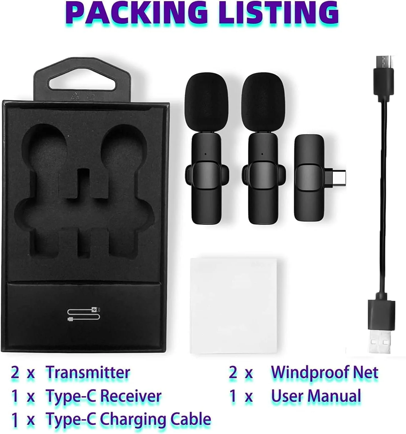میکروفون بی سیم Type-C الترازون، میکروفون گیره ای بی سیم، میکروفون ضبط ویدیو نوع C، میکروفون یقه ای بی سیم برای آواز خواندن، میکروفون مینیاتوری (USB-C) میکروفون بی سیم Type-C الترازون، میکروفون گیره ای بی سیم، میکروفون ضبط ویدیو نوع C، میکروفون یقه ای بی سیم برای آواز خواندن، میکروفون مینیاتوری (USB-C)