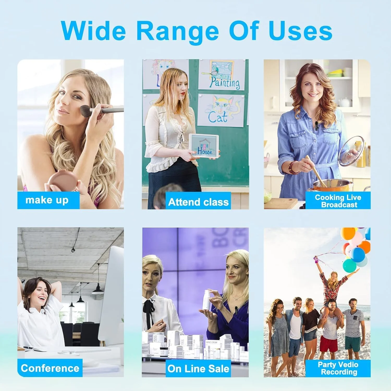 میکروفون یقه ای بی سیم ELTERAZONE، میکروفون یقه ای بی سیم Plug and Play، میکروفون گیره ای قابل حمل برای یوتیوب، فیس بوک، پخش زنده، ولاگ، مصاحبه، تیک تاک، برای دستگاه های USB-C میکروفون یقه ای بی سیم ELTERAZONE، میکروفون یقه ای بی سیم Plug and Play، میکروفون گیره ای قابل حمل برای یوتیوب، فیس بوک، پخش زنده، ولاگ، مصاحبه، تیک تاک، برای دستگاه های USB-C