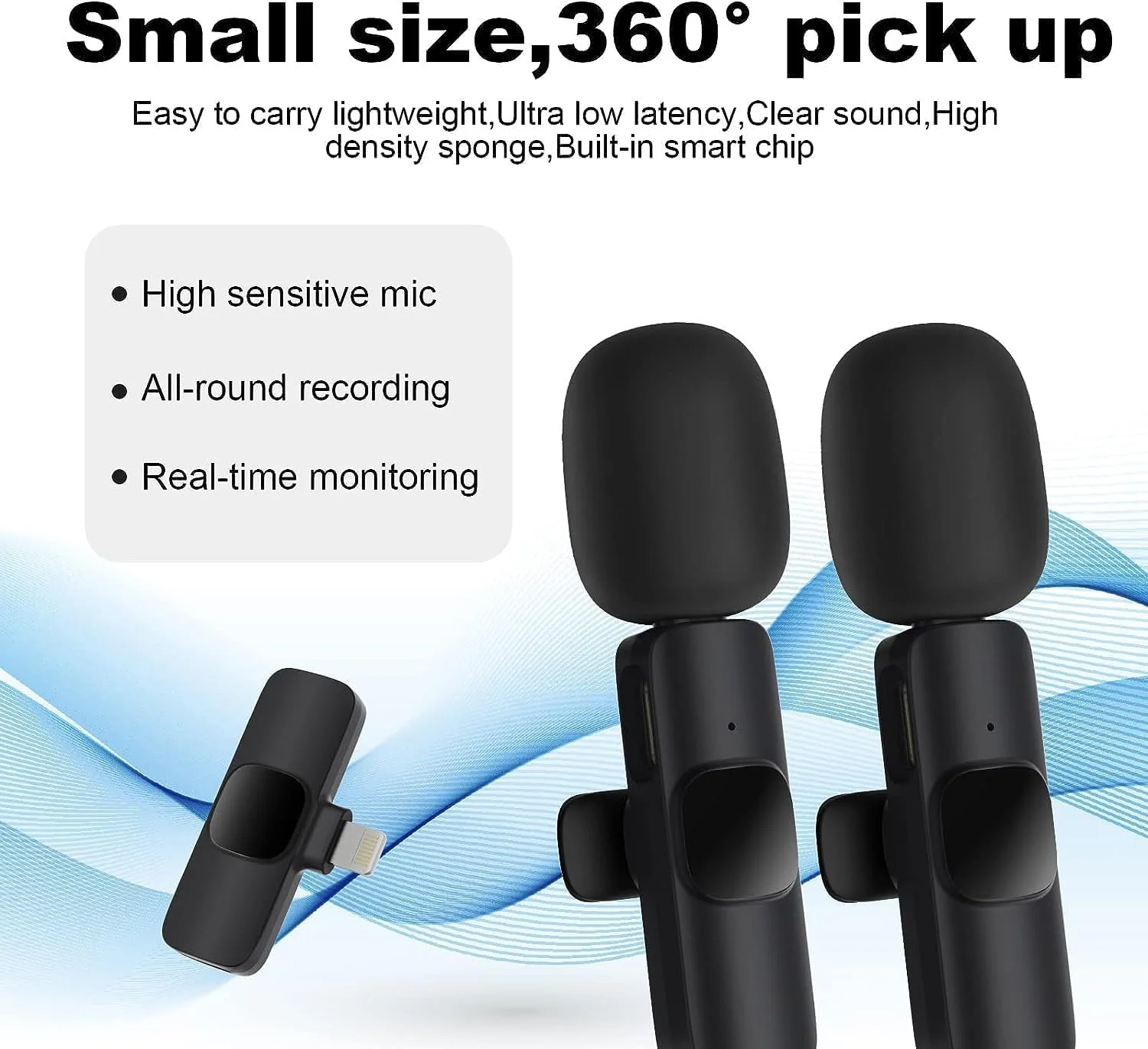 میکروفون بی سیم ELTERAZONE برای آیفون، آیپد، میکروفون گیره ای بی سیم، میکروفون ضبط صدا، میکروفون یقه ای بی سیم، میکروفون مینی، میکروفون استودیویی. میکروفون بی سیم ELTERAZONE برای آیفون، آیپد، میکروفون گیره ای بی سیم، میکروفون ضبط صدا، میکروفون یقه ای بی سیم، میکروفون مینی، میکروفون استودیویی.