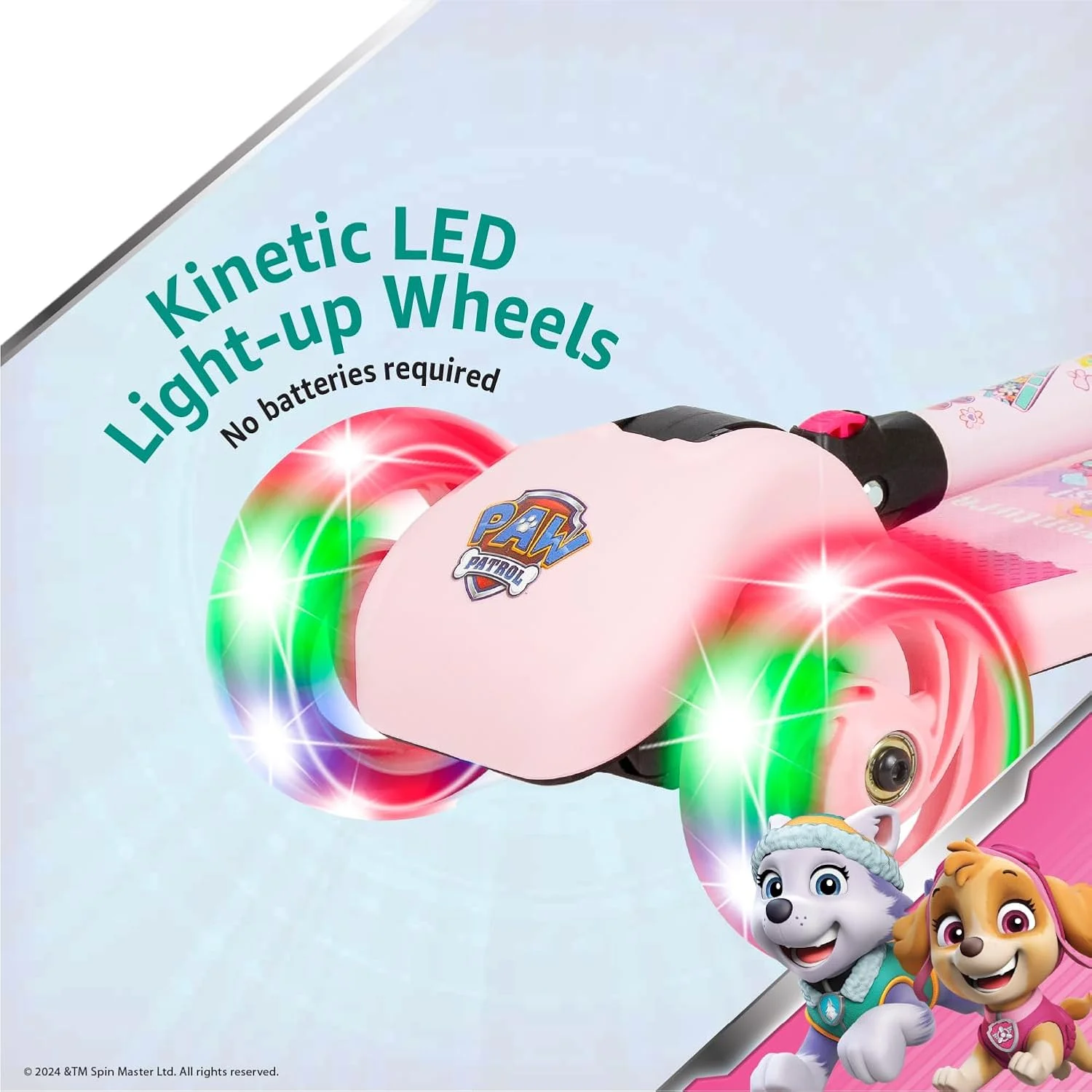 اسکوتر سه چرخ چراغ دار دخترانه Spartan Paw Patrol مناسب برای کودکان 3، 4، 5 و 6 ساله؛ چرخ های LED روشن، دسته های قابل تنظیم و بادوام و فناوری پیشرفته برای افزایش کنترل، ثبات و تعادل اسکوتر سه چرخ چراغ دار دخترانه Spartan Paw Patrol مناسب برای کودکان 3، 4، 5 و 6 ساله؛ چرخ های LED روشن، دسته های قابل تنظیم و بادوام و فناوری پیشرفته برای افزایش کنترل، ثبات و تعادل