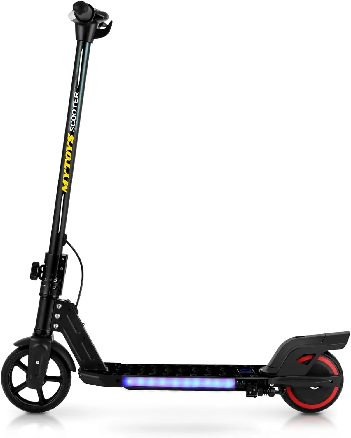 اسکوتر برقی تاشو سریع Mytoys موتور 150 وات باتری 24 ولت 2.5 آمپر چراغ های LED عرشه ضد لغزش اسکوتر برقی باتری دار برای کودکان تایر جاده اسکوتر برقی تاشو سریع Mytoys موتور 150 وات باتری 24 ولت 2.5 آمپر چراغ های LED عرشه ضد لغزش اسکوتر برقی باتری دار برای کودکان تایر جاده