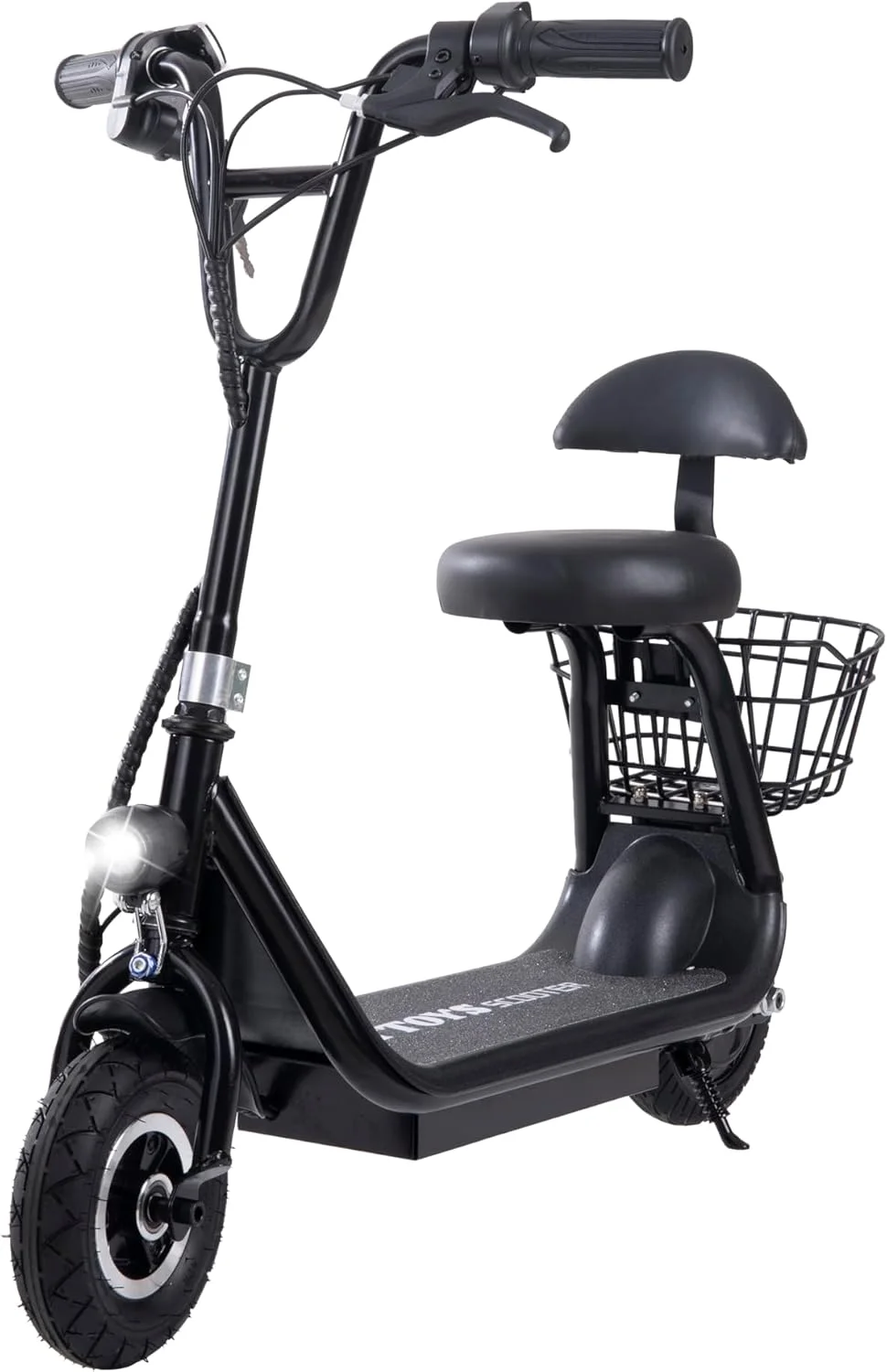 اسکوتر برقی کودکانه Mytoys MT340 با صندلی، چراغ LED، موتور 250 وات، سه حالت سرعت، سرعت 25 کیلومتر در ساعت (مشکی)