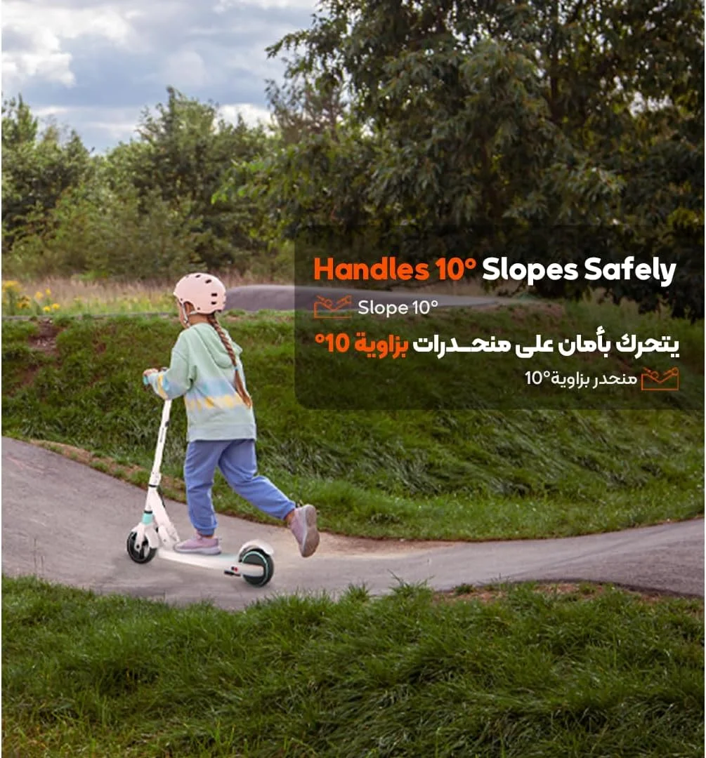 اسکوتر کودکانه Porodo Lifestyle 130W، مناسب برای کودکان 6 تا 12 سال، حداکثر تحمل وزن 70 کیلوگرم، برد 8 کیلومتر، حداکثر سرعت 14 کیلومتر در ساعت، ترمز الکتریکی و ترمز گلگیر، کمک فنر، چرخ های بادوام 6.5 اینچی، بهترین هدیه برای کودکان (صورتی) اسکوتر کودکانه Porodo Lifestyle 130W، مناسب برای کودکان 6 تا 12 سال، حداکثر تحمل وزن 70 کیلوگرم، برد 8 کیلومتر، حداکثر سرعت 14 کیلومتر در ساعت، ترمز الکتریکی و ترمز گلگیر، کمک فنر، چرخ های بادوام 6.5 اینچی، بهترین هدیه برای کودکان (صورتی)