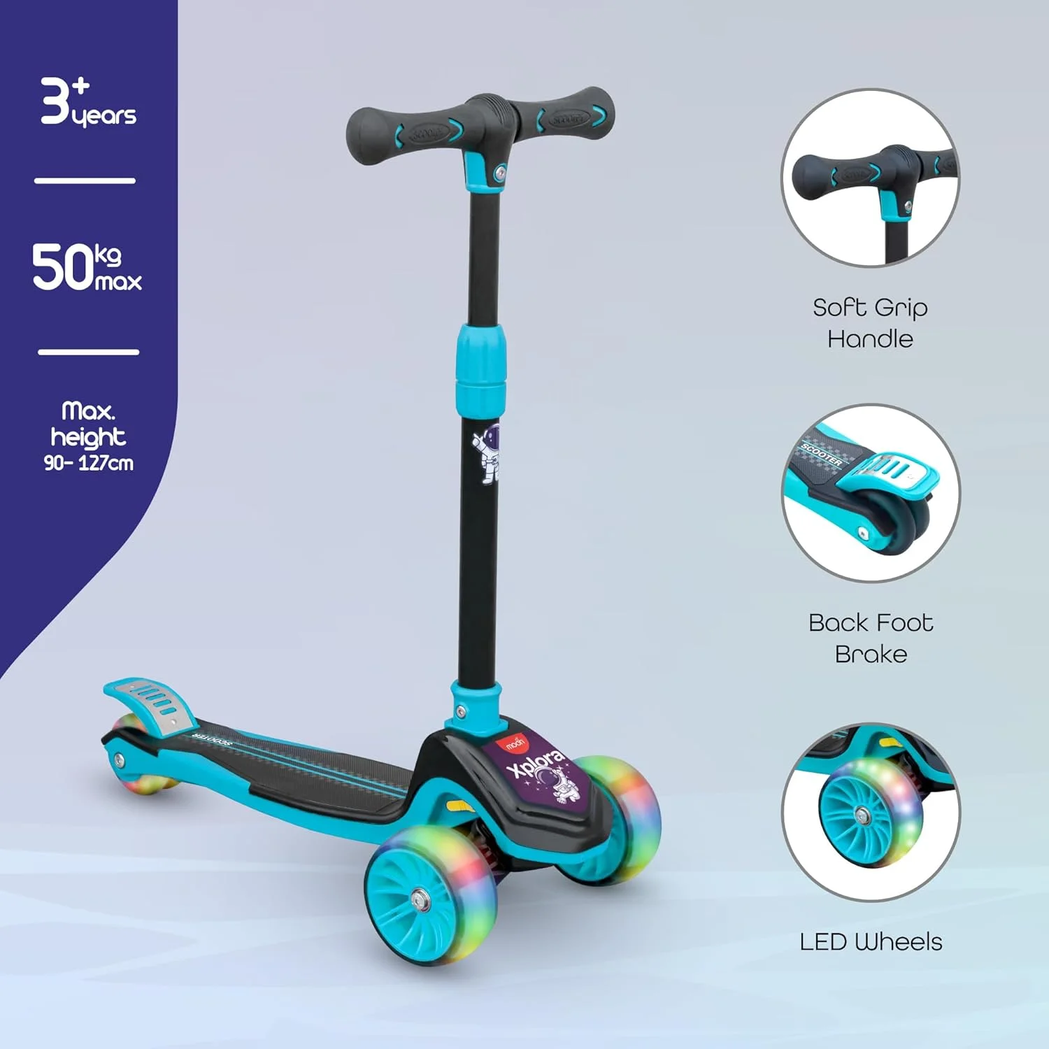 اسکوتر 3 چرخ کودک/نوزاد Xplora برند Moon اسکوتر 3 چرخ کودک/نوزاد Xplora برند Moon